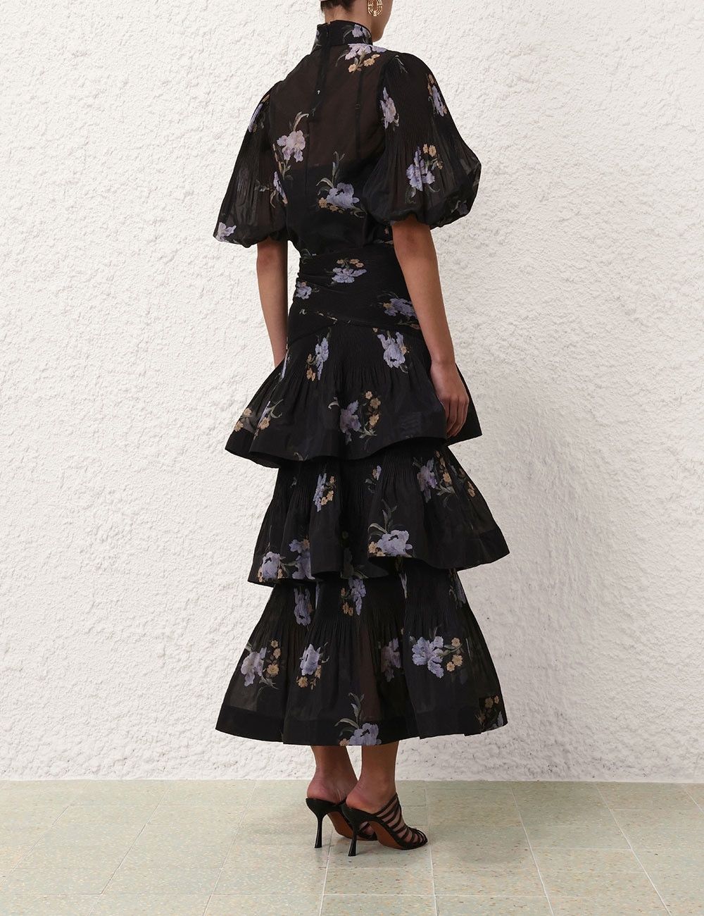 Zimmermann oc11z0825 Pleated Buttoned Blouse in Black Size L / US 10 / IT 46 - 4 Thumbnail
