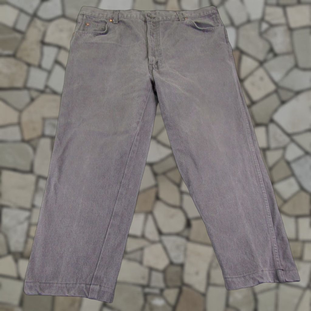 Levi's VINTAGE Levis Jeans Men 42 Hemmed Gray Denim 557 Cowboys Western Rodeo Mens Size US 39 - 1 Thumbnail