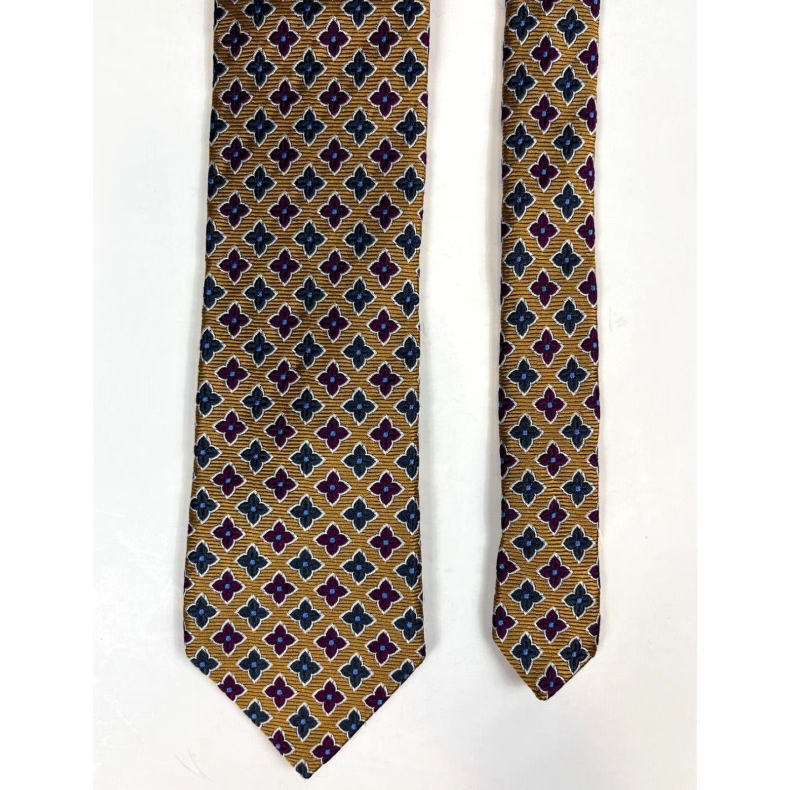 Vintage Trafalgar Men's Woven Silk Tie Made in USA Size ONE SIZE - 6 Thumbnail
