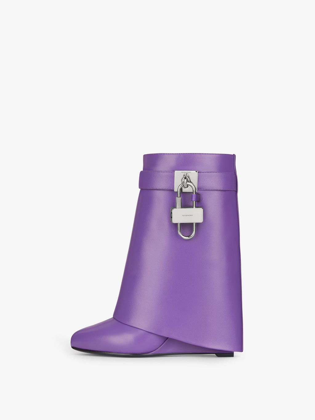 Givenchy o1srvl11e0525 Shark Lock Ankle Boots 90mm in Ultraviolet Size US 11 / IT 41 - 3 Thumbnail