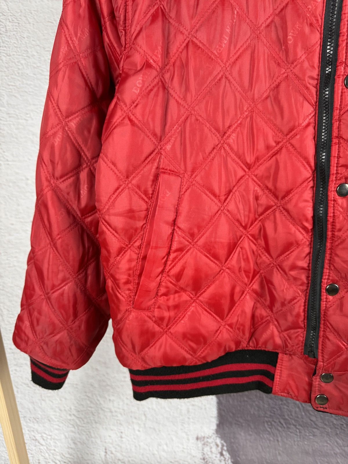 Vintage Down Impact USA reversible wool leather monogram bomber jckt Size US L / EU 52-54 / 3 - 17 Thumbnail