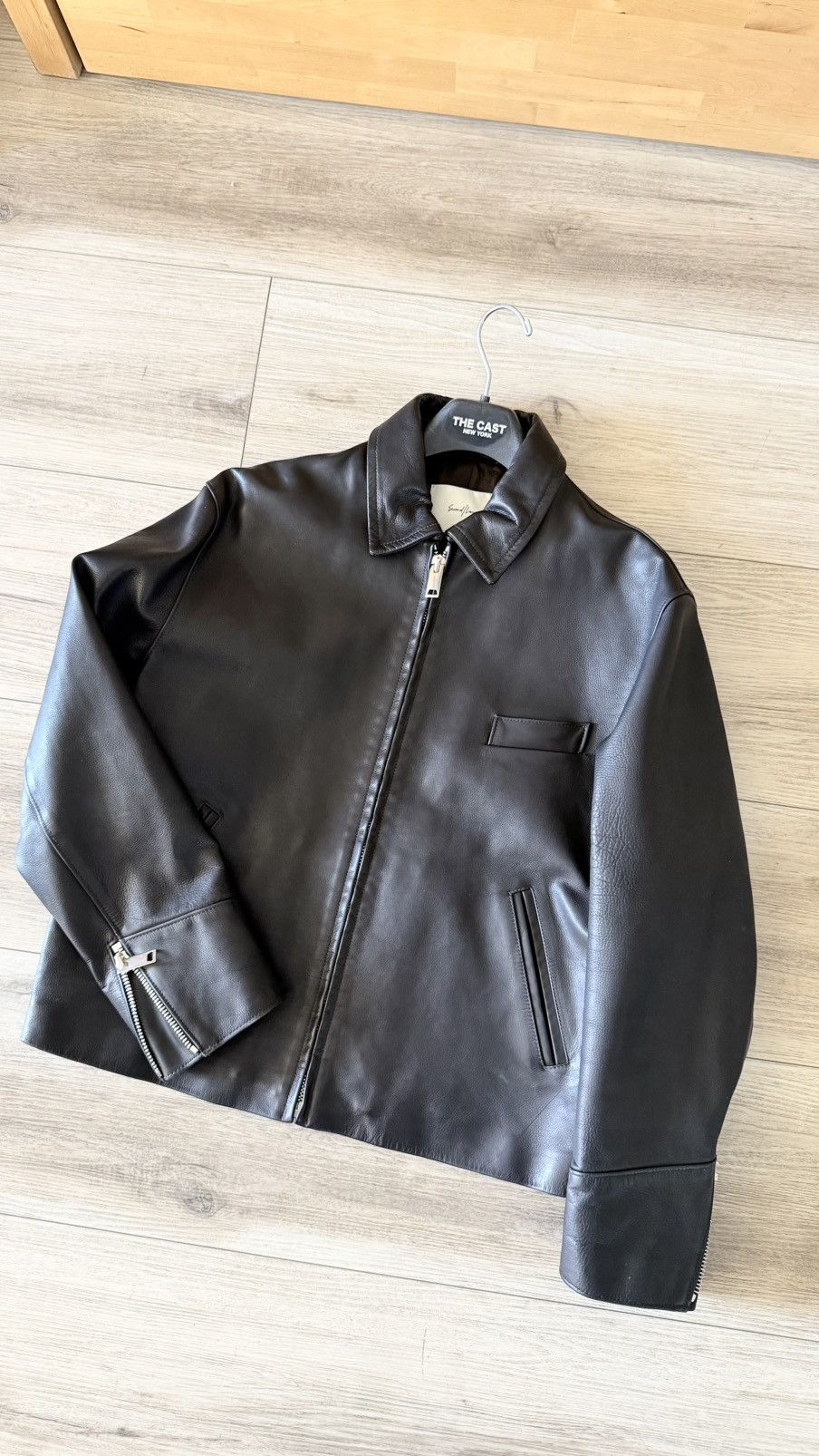 Second/Layer Second/Layer Black Leather “Rider” Mechanic Moto Jacket - M Size US M / EU 48-50 / 2 - 5 Thumbnail