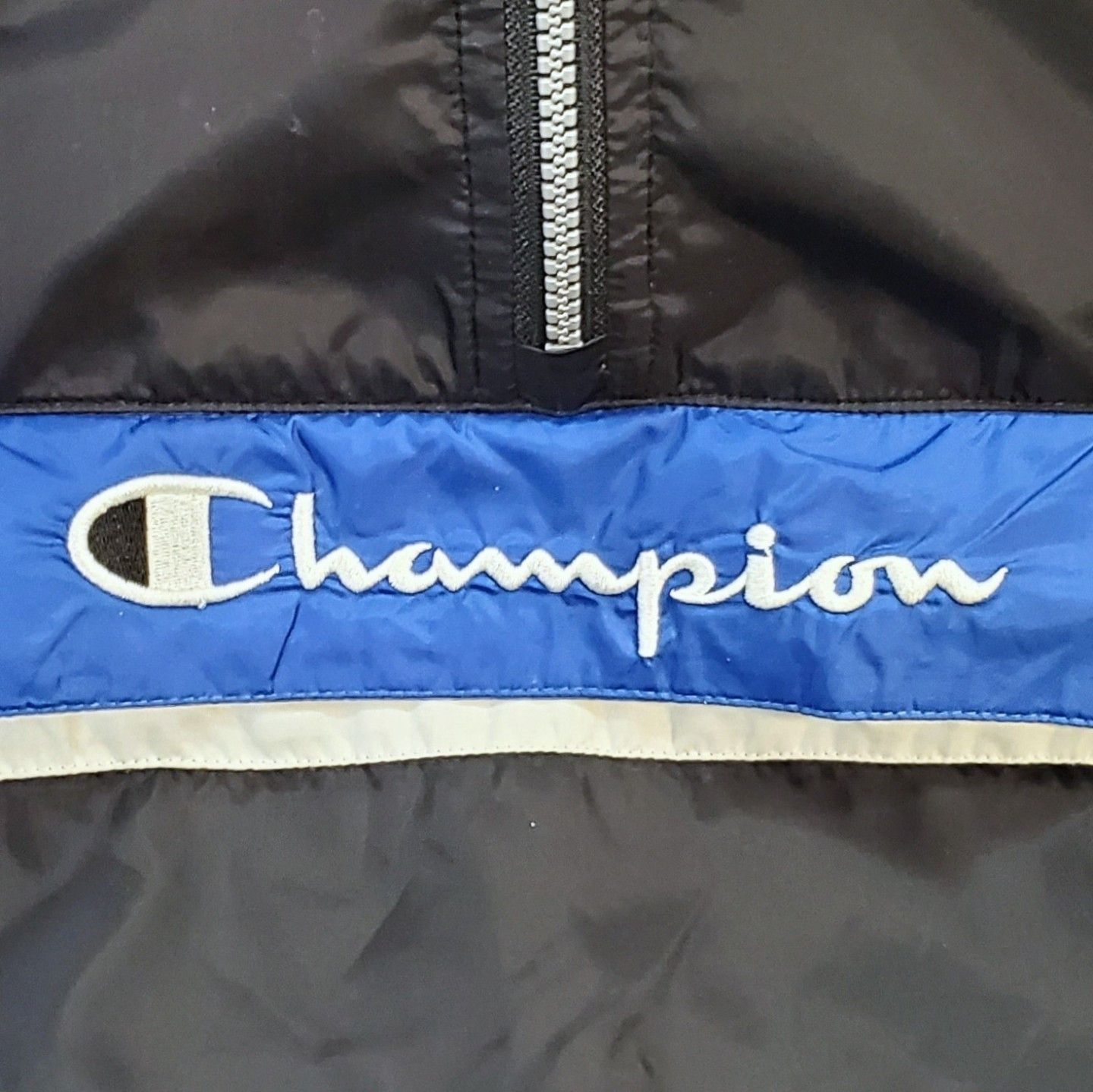 Champion × Vintage Vintage 90s CHAMPION Windbreaker Jacket Pullover 1/4 Zip Size US XL / EU 56 / 4 - 5 Thumbnail