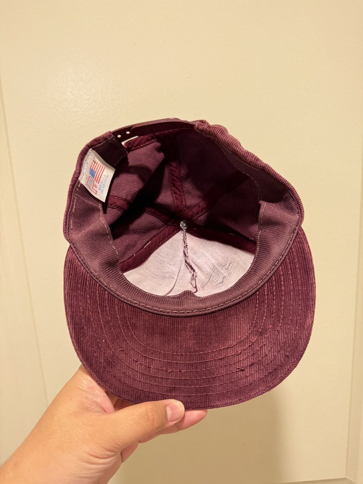 Mercedes-Benz × Vintage 90s Vintage Mercedes Benz Faded corduroy hat Size ONE SIZE - 3 Thumbnail