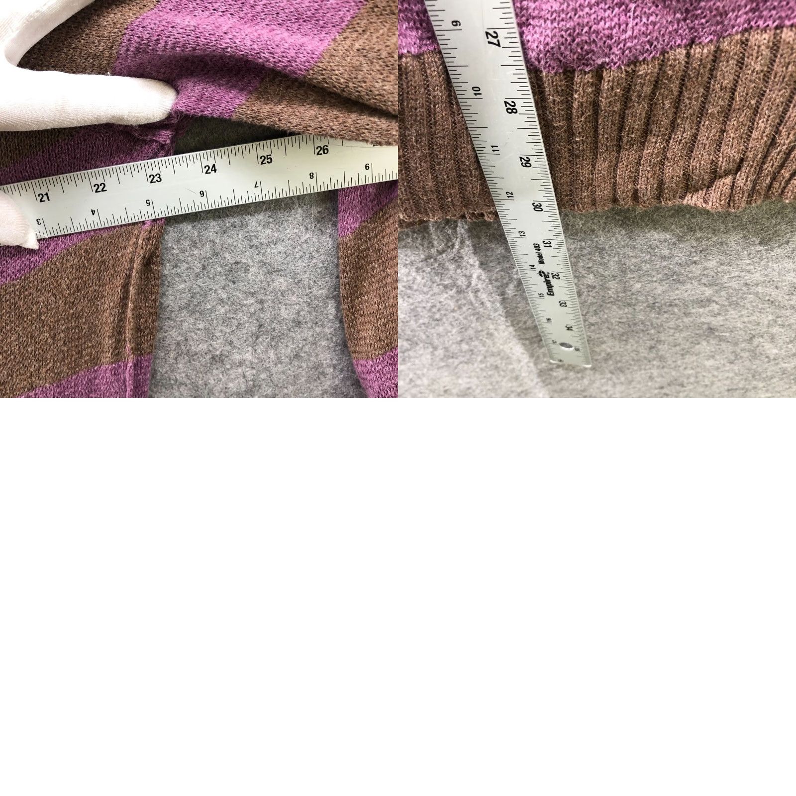 Gap Vintage Gap Womens Cardigan L V-Neck Striped Alpaca Cotton Lightweight Button Front Size L / US 10 / IT 46 - 8 Thumbnail