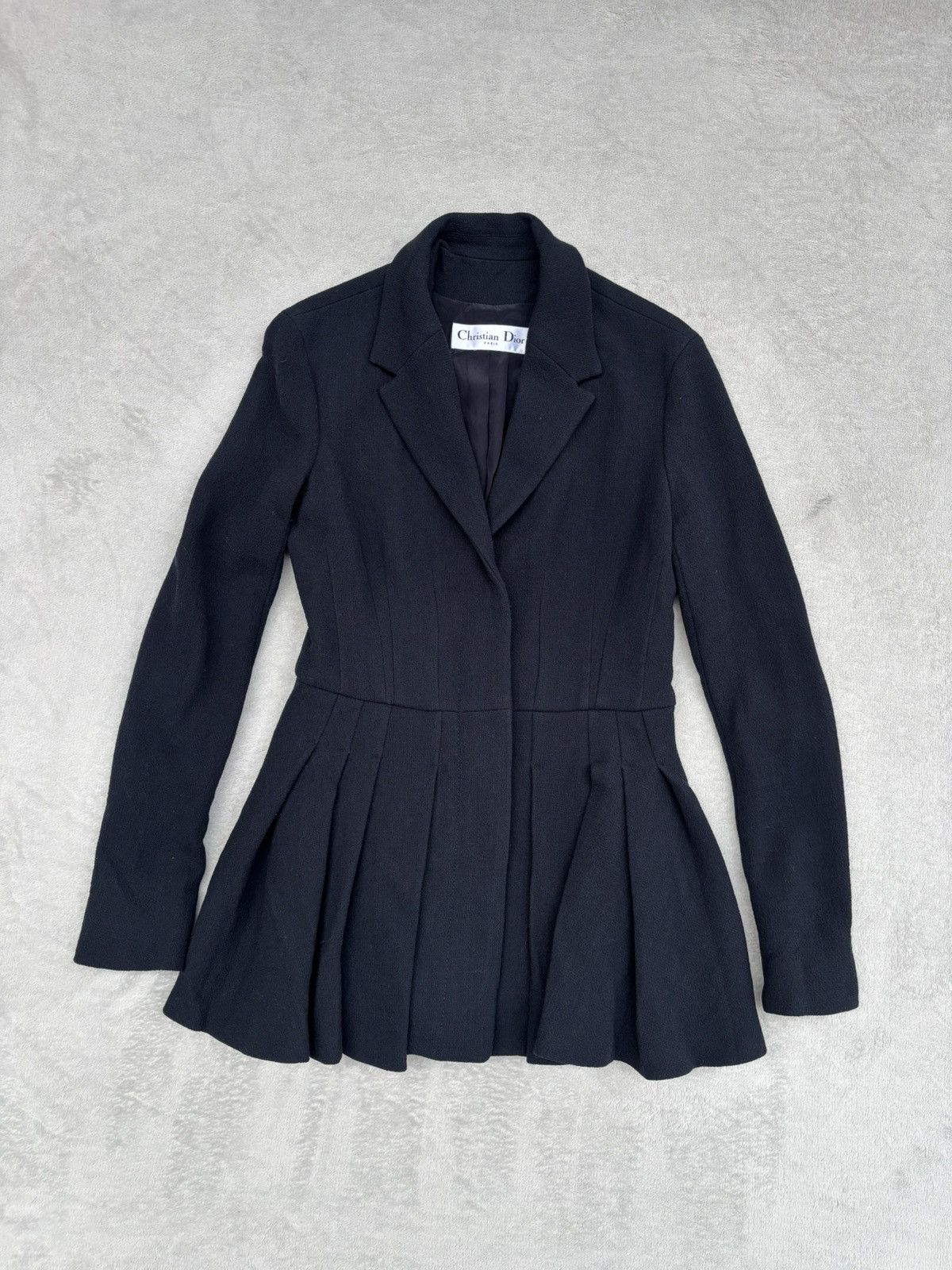 Dior Resort 2016 Dior by Raf Simons Pleated Peplum Jacket Size M / US 6-8 / IT 42-44 - 5 Thumbnail