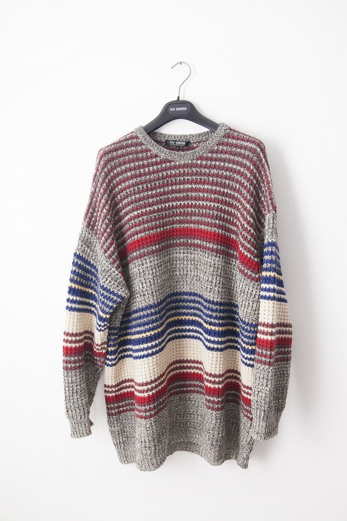 Raf Simons AW04 Waves oversized knit Size US S / EU 44-46 / 1 - 2 Thumbnail
