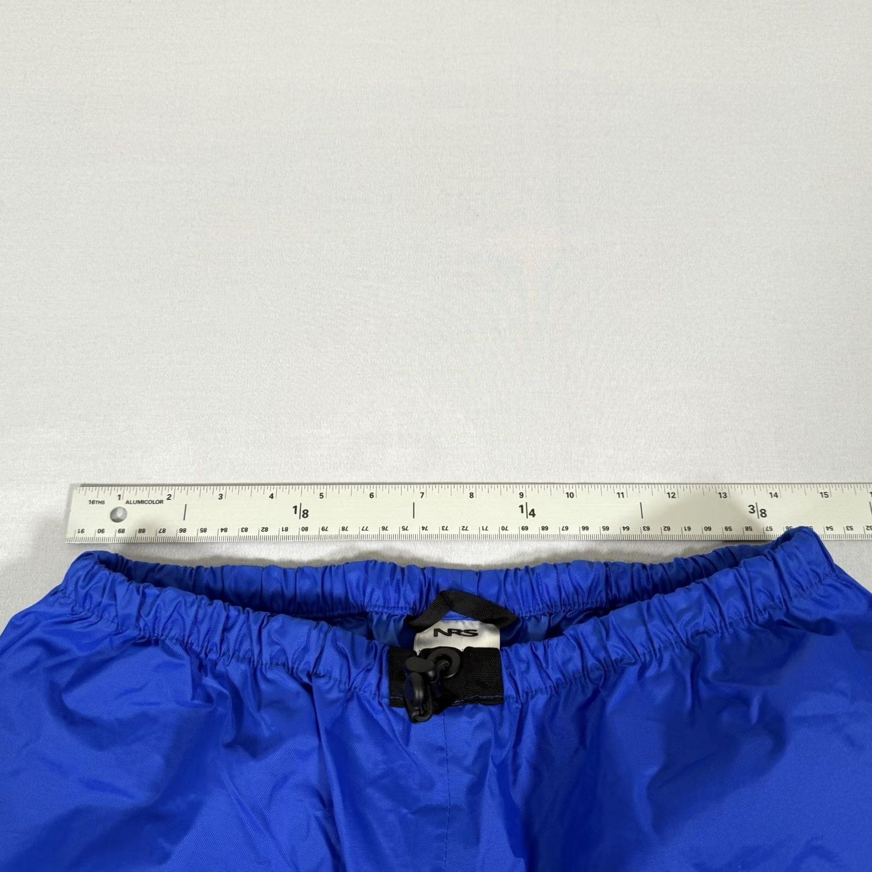 Vintage NRS Mens Medium Blue Rain Pants Nylon Elastic Waist Water Sports Size US 31 - 6 Thumbnail