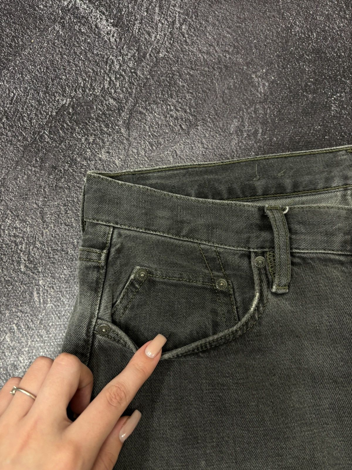 Allsaints Allsaints Reed Gray Luxury Straight Denim Jeans Size US 32 / EU 48 - 7 Thumbnail
