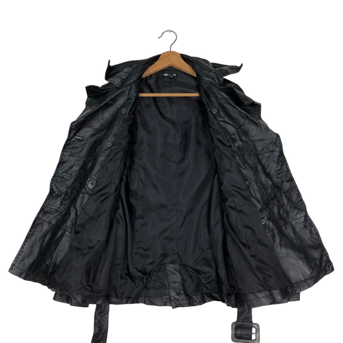 Japanese Brand 🔥Biker Leather Jacket Soft Parachute Design Chest Mania Size US M / EU 48-50 / 2 - 13 Thumbnail