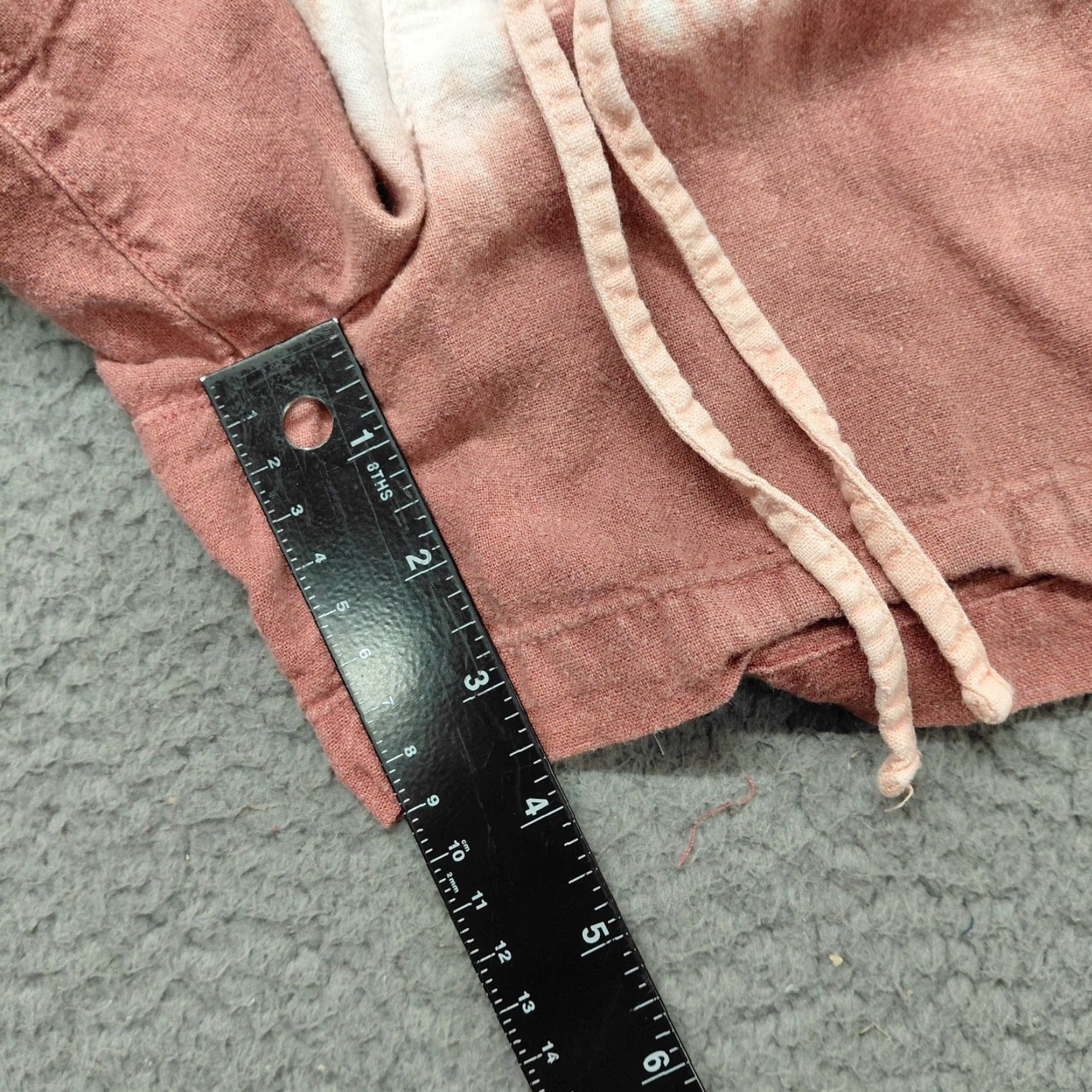 Old Navy Old Navy Shorts Women’s Size S Peach Tie Dye Linen Elastic Waist Casual Cute Bohemian Colorful Size 28" / US 6 / IT 42 - 6 Thumbnail