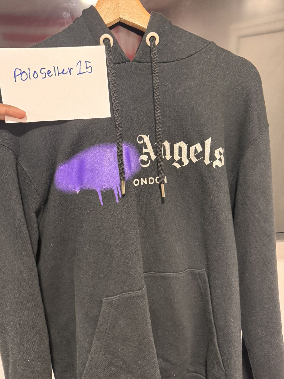 Palm Angels Palm Angles London purple spray hoodie Size US XS / EU 42 / 0 - 2 Thumbnail