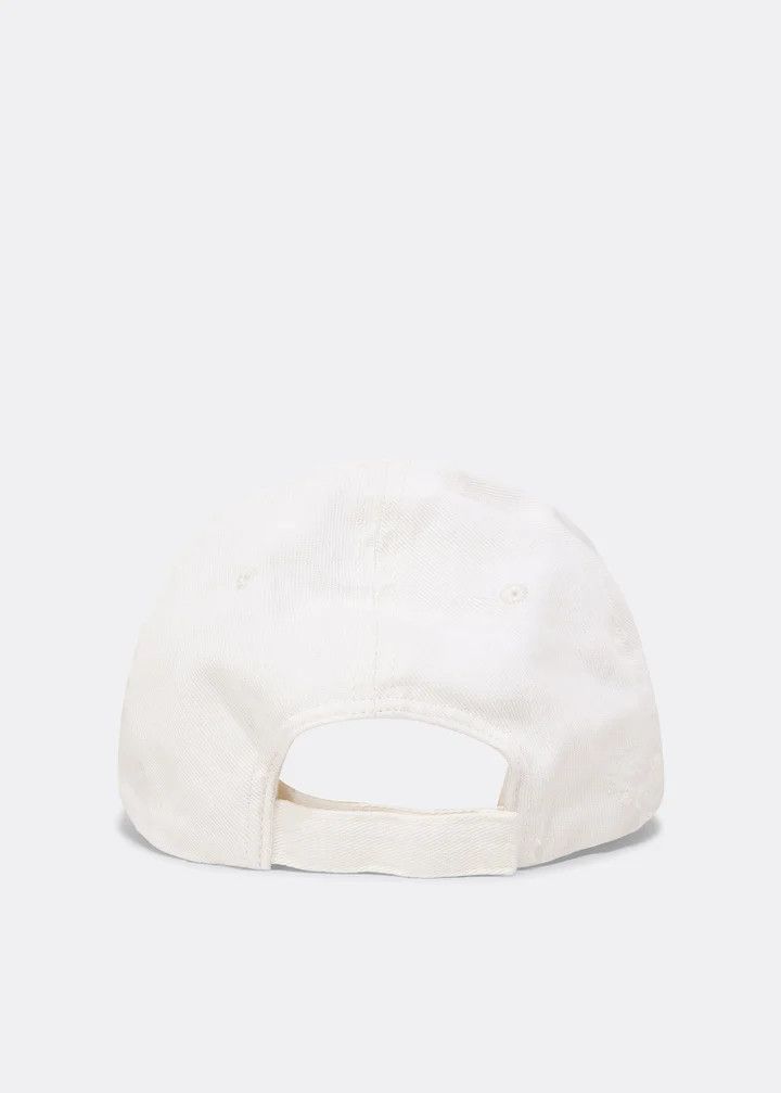 Balenciaga o1srvl11e0825 Size: L / GITD Logo Hat / Cap in White Size ONE SIZE - 3 Thumbnail