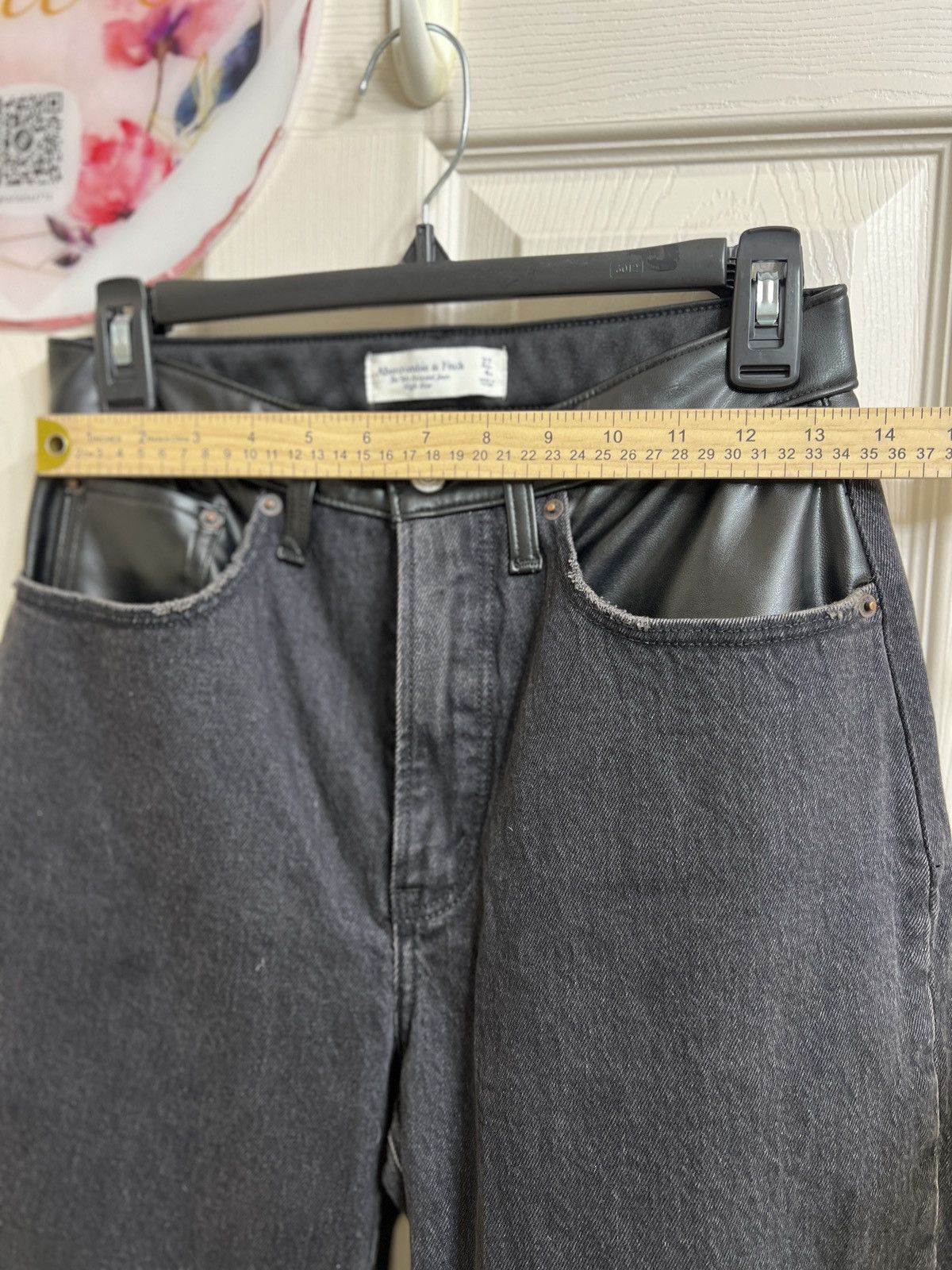 Abercrombie & Fitch Abercrombie & fitch Mixed Fabric High Rise 90s Relaxed Jean Size 27" / US 4 / IT 40 - 4 Thumbnail
