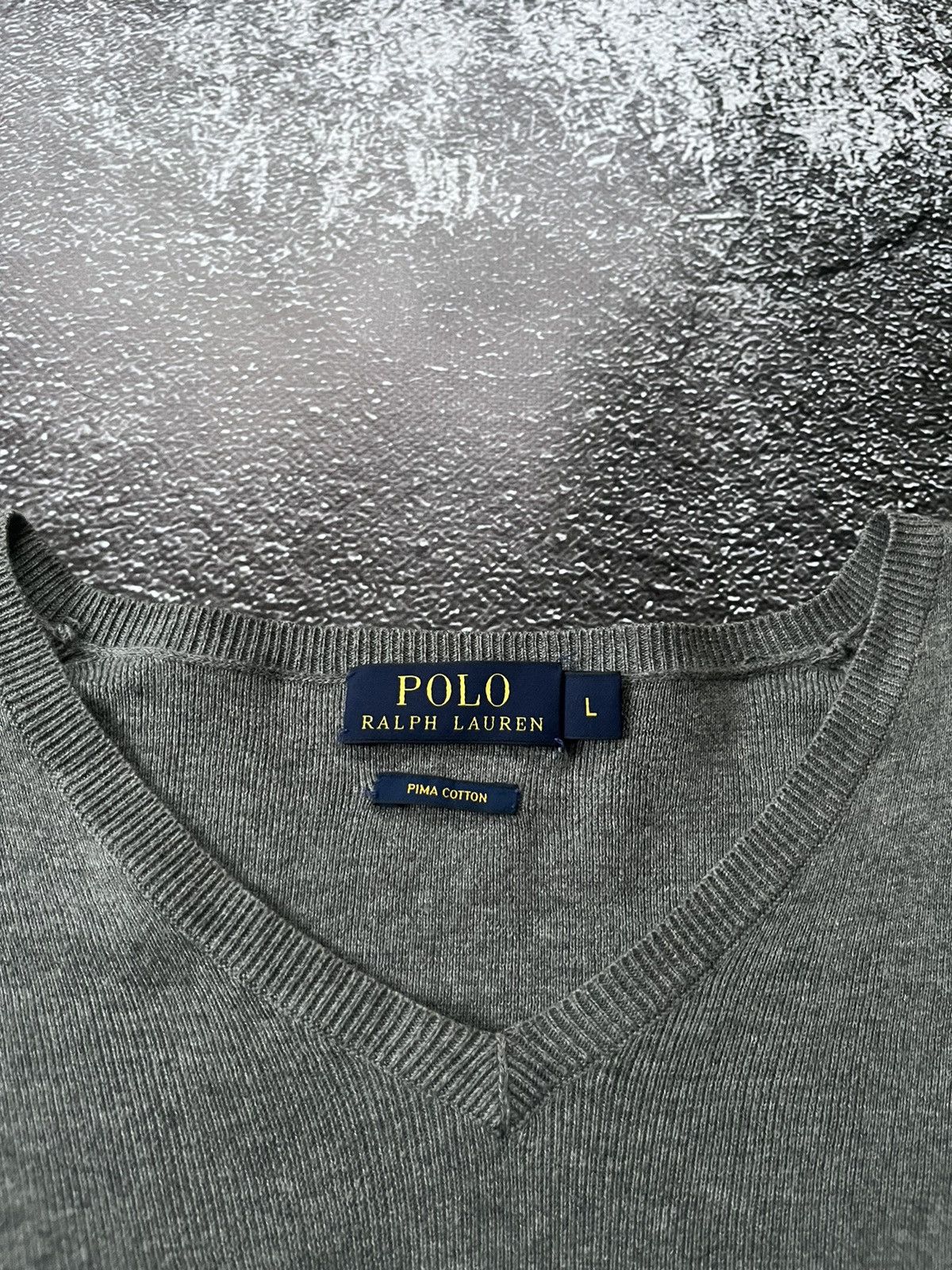 Polo Ralph Lauren Men’s Vintage Polo Ralph Lauren V-Neck Pima Cotton Sweater Size US L / EU 52-54 / 3 - 4 Thumbnail