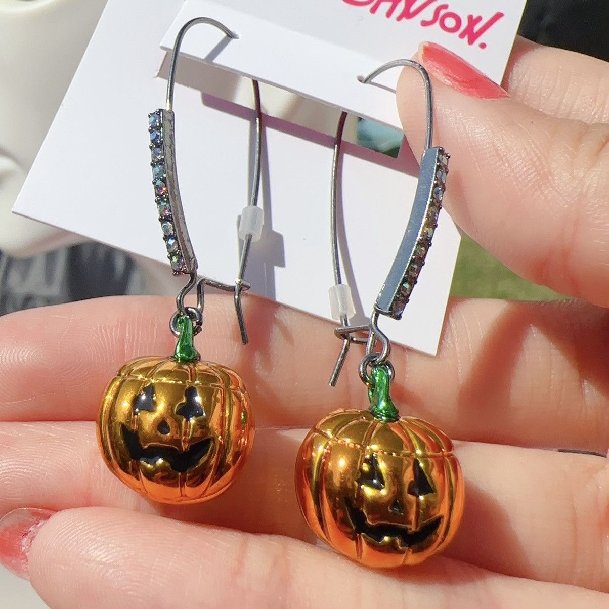 Betsey Johnson Betsey Johnson Orange Pumpkin Hallowed Drop Halloween Dangle Size ONE SIZE - 1 Thumbnail
