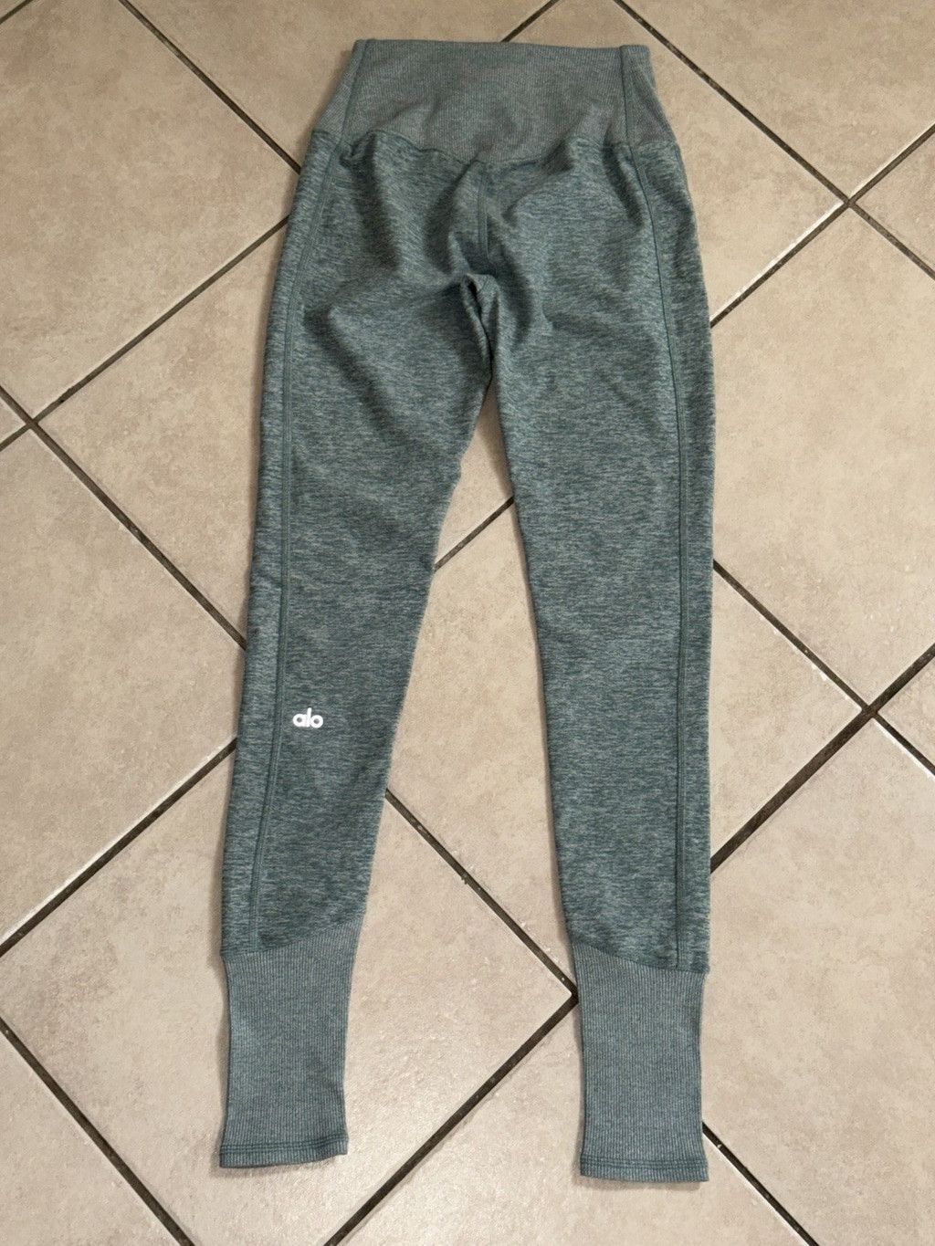 Alo Yoga ALO YOGA HIGH WAIST ALOSOFT LOUNGE LEGGING 27”LIGHT GREEN XS Size 26" / US 2 / IT 38 - 5 Thumbnail