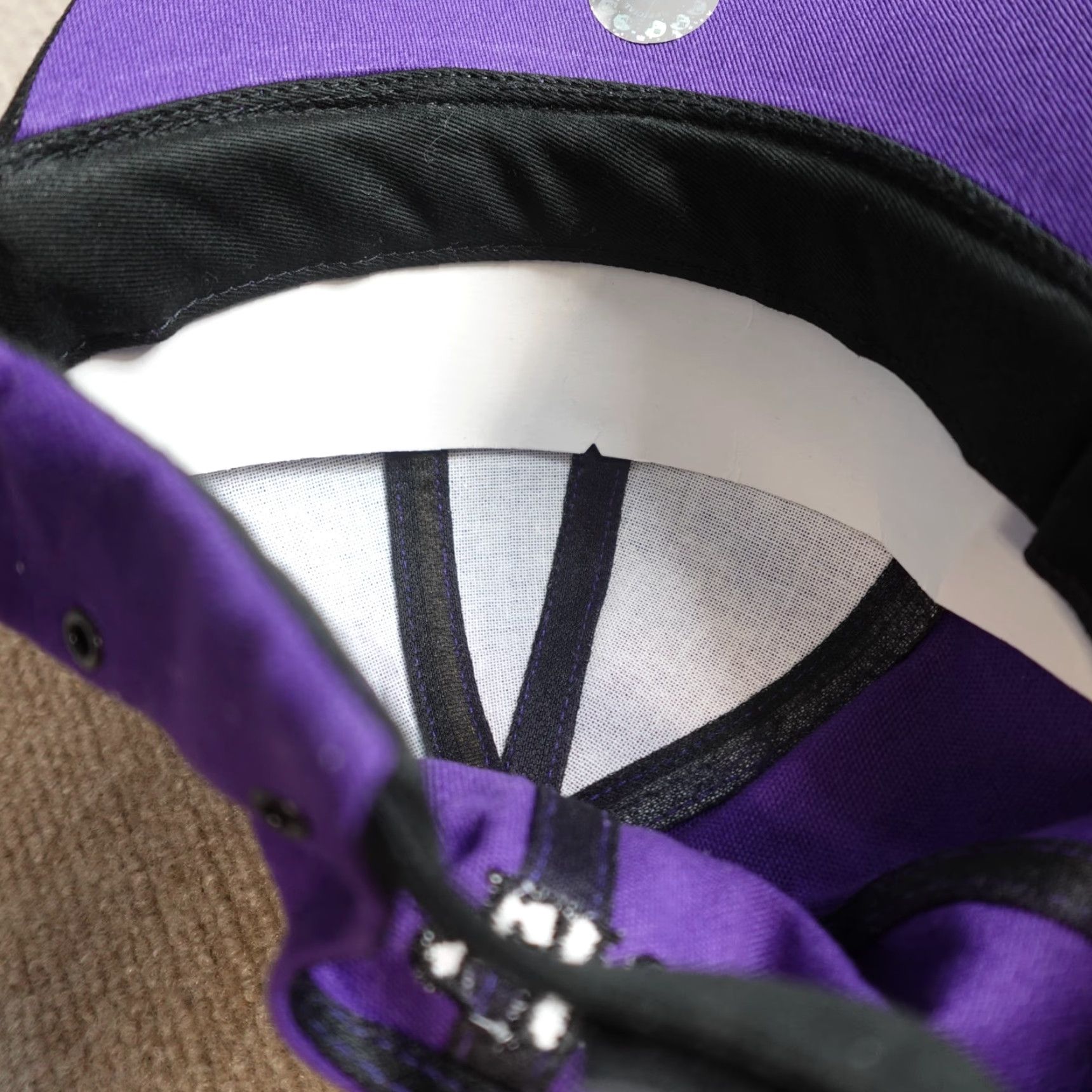 NFL VINTAGE Baltimore Ravens Hat Strapback Purple Embroidered Autographed Old Stock - NFL Baseball Cap Mens One Size Cotton Canvas Study Size ONE SIZE - 5 Thumbnail