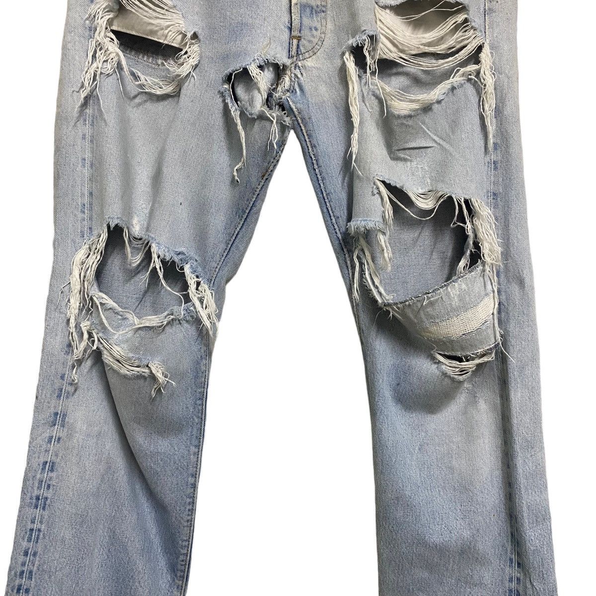 Levi's Vintage Levis 501 Redline Thrashed Jeans Button6 Size US 34 / EU 50 - 9 Thumbnail