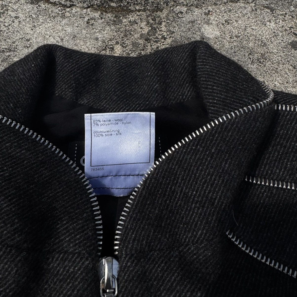 Chanel × Prada × Vintage Chanel Women's Multi Zipper Vest Wool Blend Black Size S / US 4 / IT 40 - 12 Thumbnail