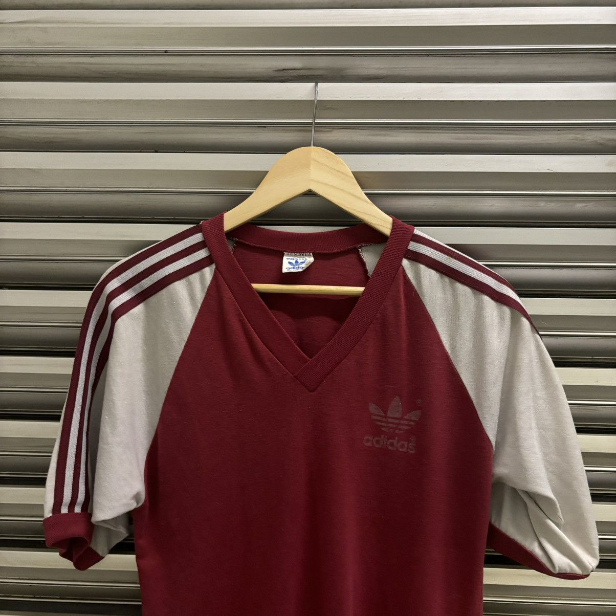 Adidas × Vintage Vintage 80s adidas ringer T-Shirt Size US XL / EU 56 / 4 - 2 Thumbnail