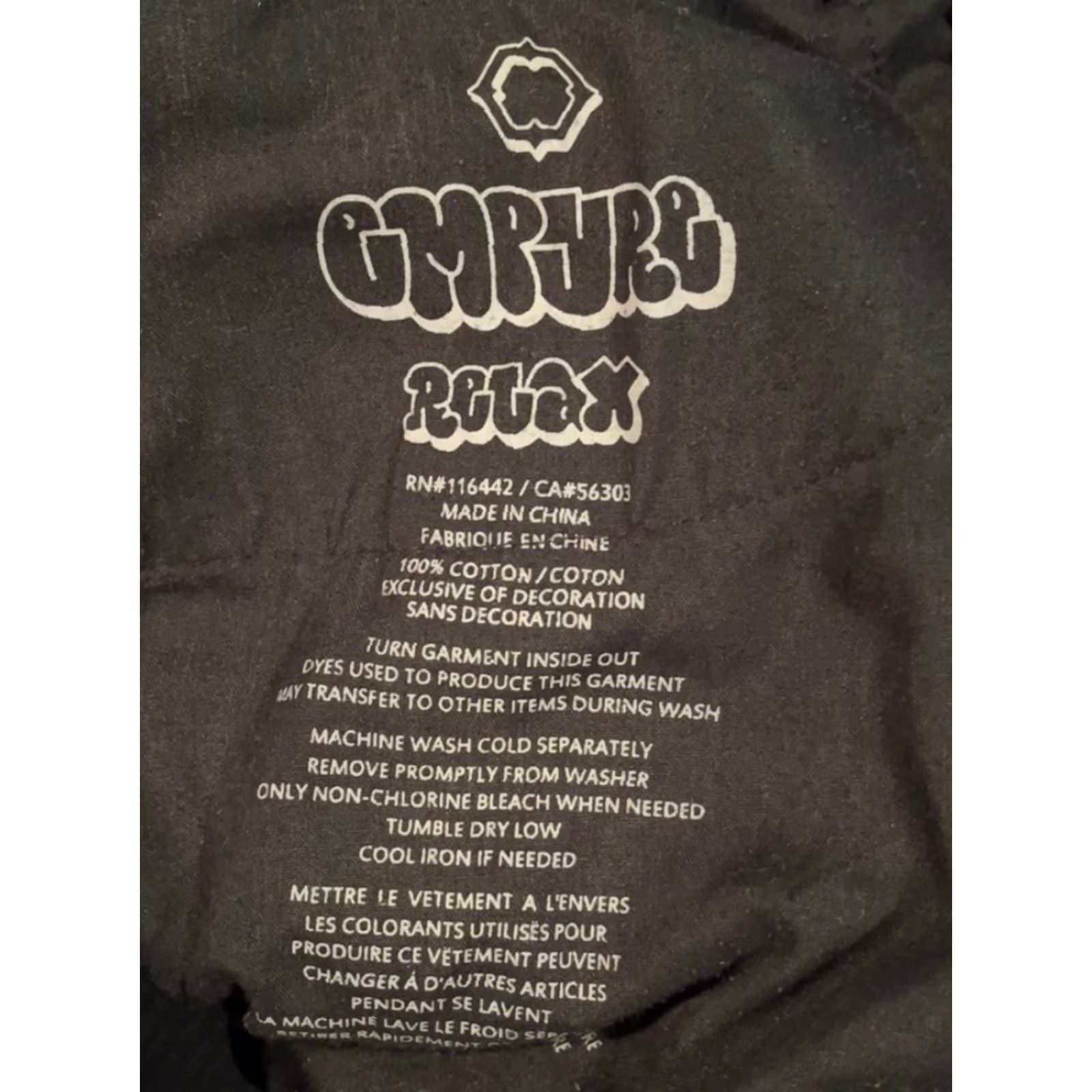 Empyre VINTAGE Empyre Loose Fit Skate Pants Mens 32x30 Black Corduroy Y2K Punk 5-Pocket Baggy Relaxed Hipster 90s Grunge Hip Hop Skater Pants Mens Size US 32 / EU 48 - 6 Thumbnail