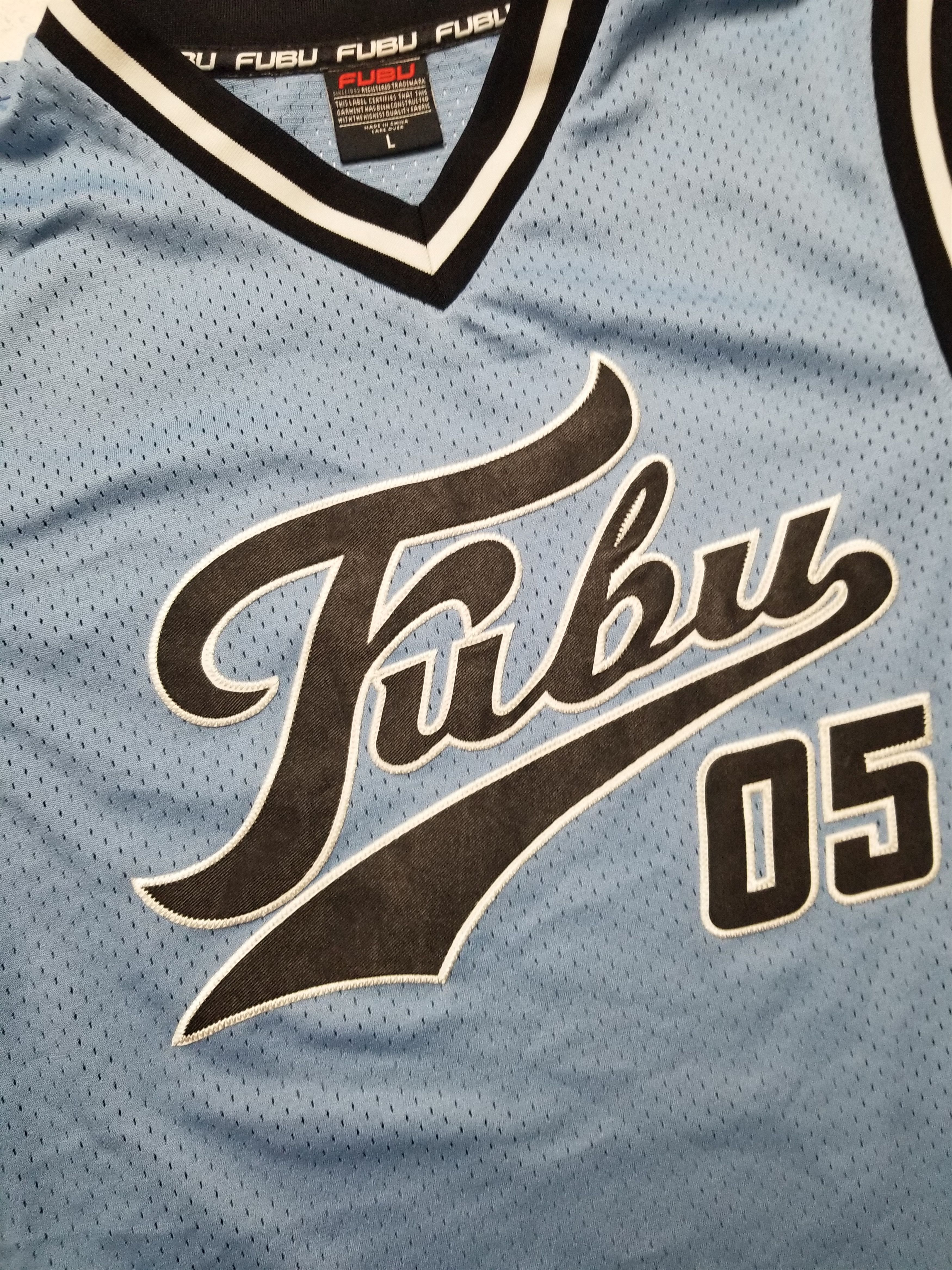 Fubu Fubu Jersey Blue 05 Champions Y2K Baggy Hip Hop Stripe Size US L / EU 52-54 / 3 - 7 Thumbnail