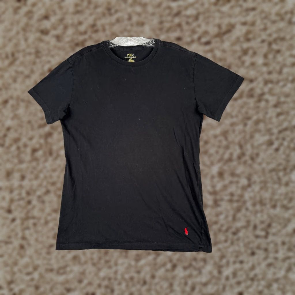 Ralph Lauren VINTAGE Ralph Lauren Shirt Adult Large Black Short Sleeve 100% Cotton Slim Fit Logo Embroidered Men L Black 90s/Classic Designer Sports Size US L / EU 52-54 / 3 - 1 Thumbnail