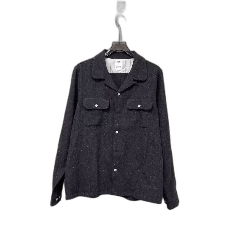 Visvim black wool long sleeve shirt from visvim Size US M / EU 48-50 / 2 - 1 Thumbnail