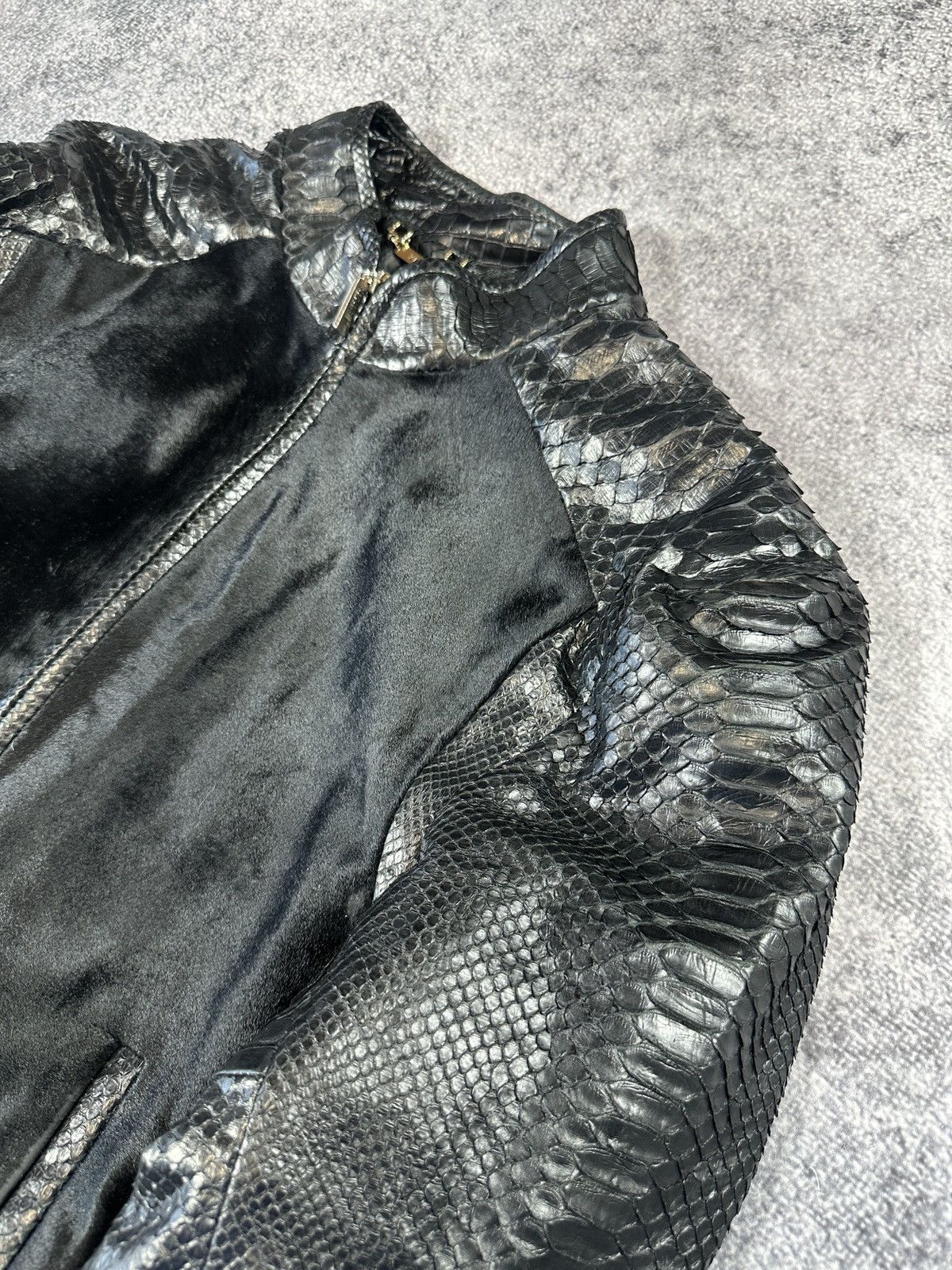 Zilli Vintage Zilli Real Python Leather Luxury Style Bomber 50 US Size US M / EU 48-50 / 2 - 7 Thumbnail
