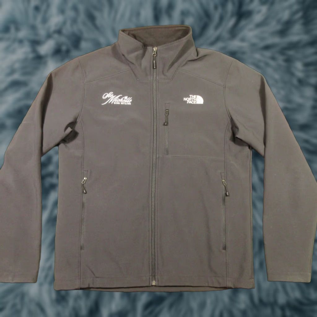 The North Face The North Face Windwall Softshell Jacket Men's M Gray Embroidered Wind-Resistant Full Zip Pockets Jacket Size US M / EU 48-50 / 2 - 1 Thumbnail
