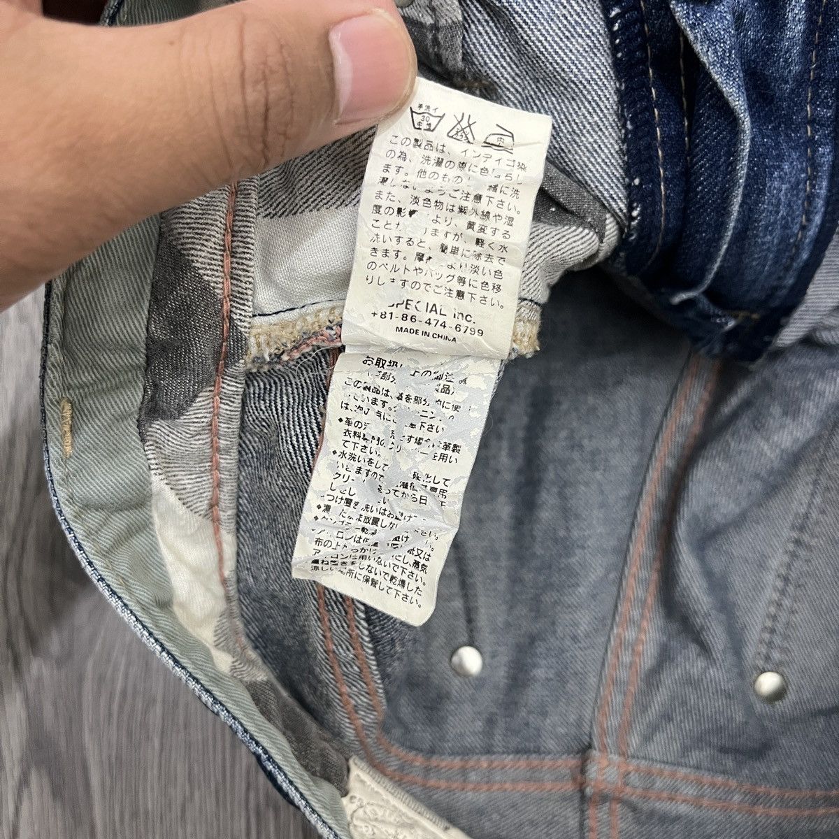 If Six Was Nine Antgauge Platinum - Acid Wash Distressed Denim Lgb Style Size US 28 / EU 44 - 20 Thumbnail