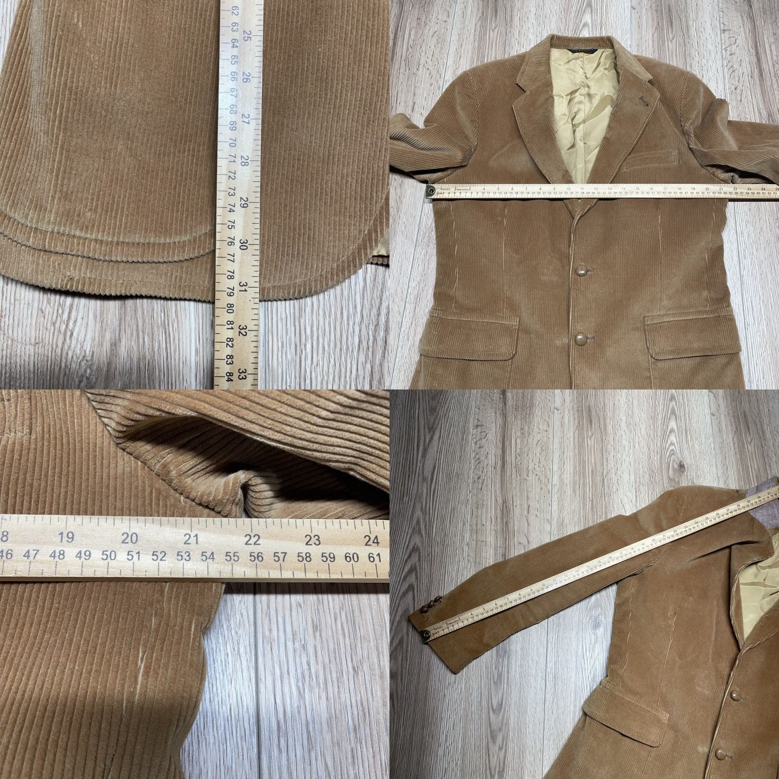 Vintage VINTAGE Mercury Men’s Corduroy Blazer Jacket 42 Regular Brown 1990s Mens Size 42R - 8 Thumbnail