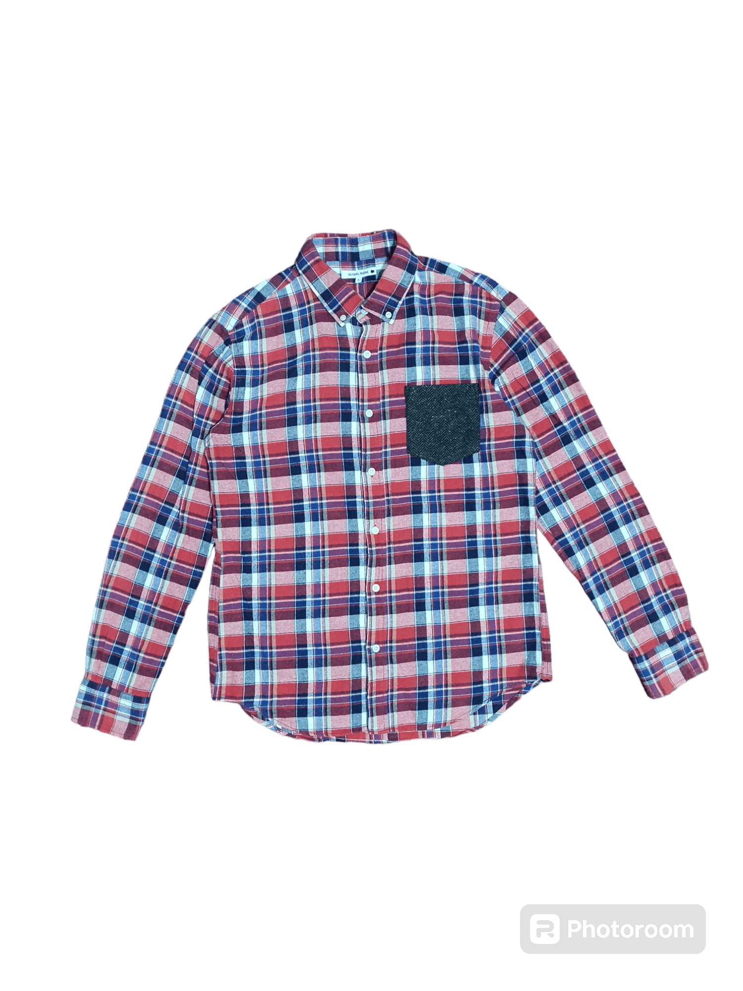 Global Work × Japanese Brand GLOBAL WORK 21/29 RED CHECKED WORK SHIRT Size US L / EU 52-54 / 3 - 9 Thumbnail