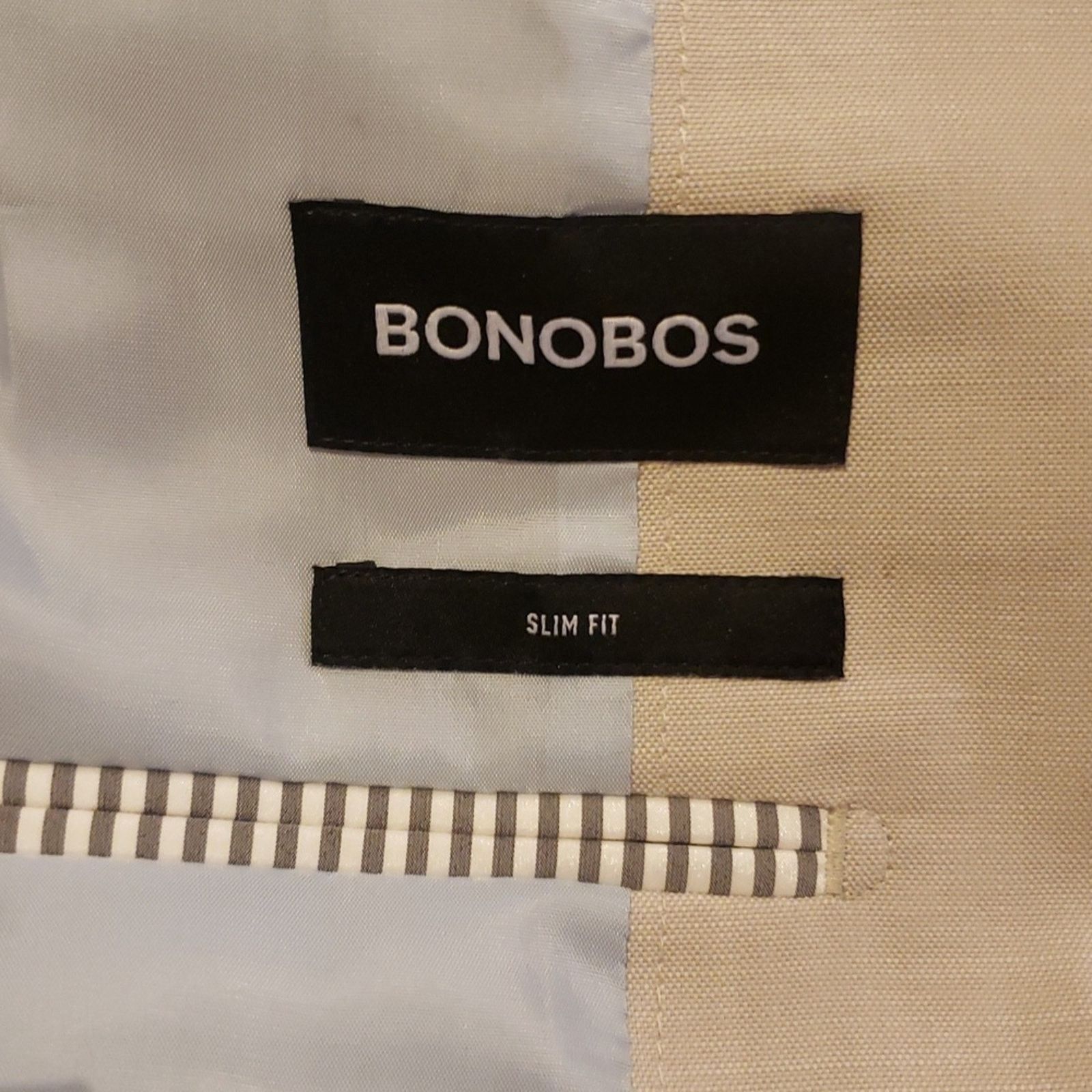 Bonobos Bonobos Foundation Slim Fit Suit Jacket, Stone Chambray, 36R Size 36R - 9 Thumbnail