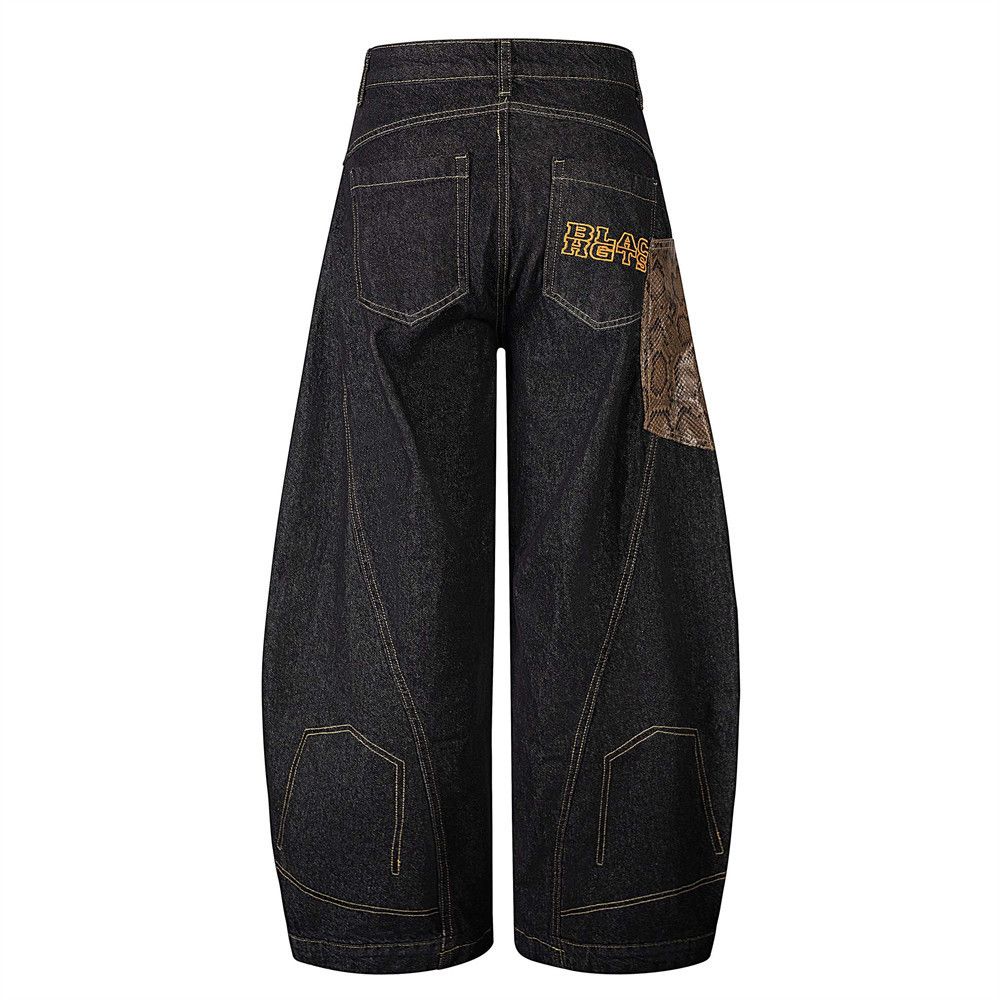 Japanese Brand × Vintage Men's contrast pocket loose wide-leg scimitar jeans Size US 32 / EU 48 - 2 Thumbnail