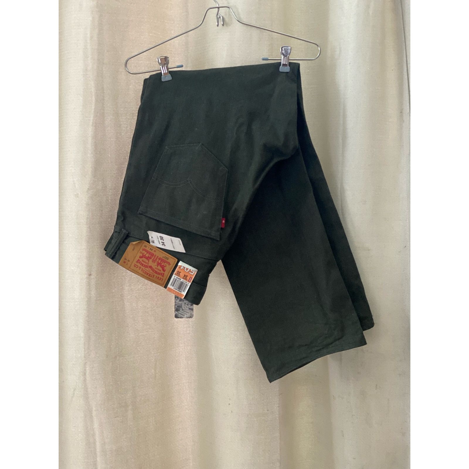 Levi's 501 White Oak Cone Denim olive green m 34 x 30