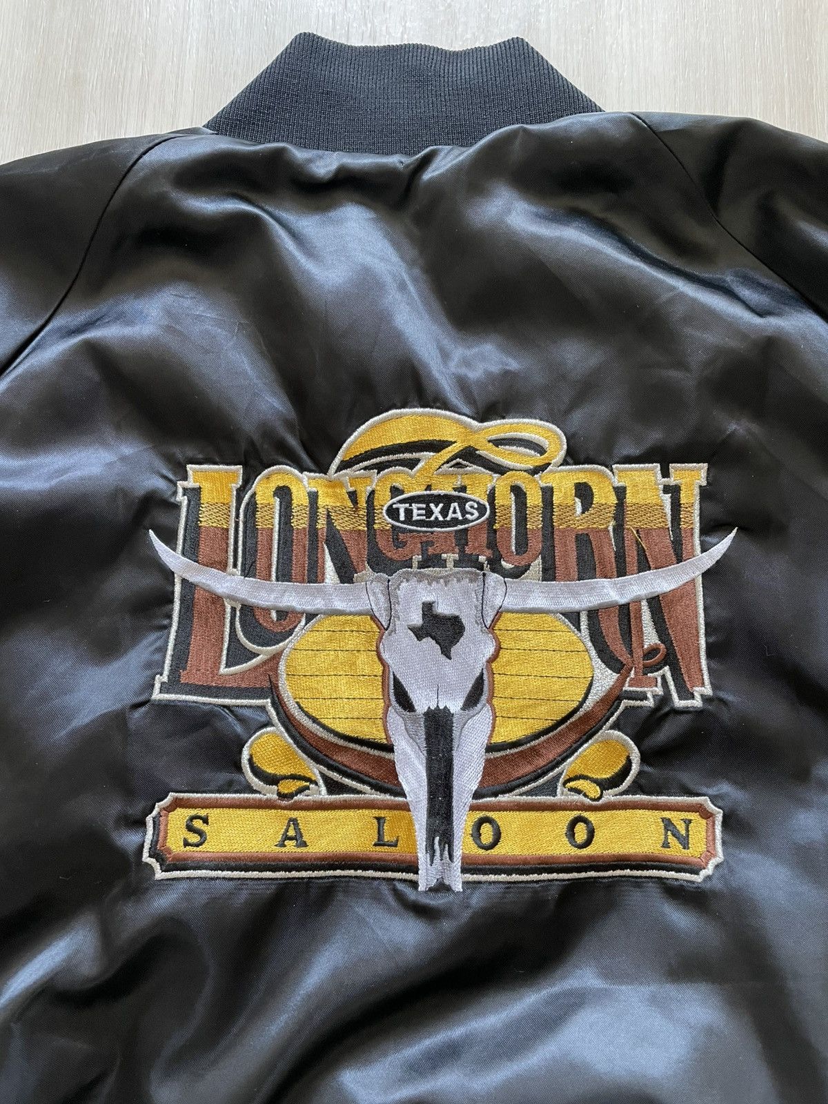 Vintage Vintage Texas Saloon Bomber Made In USA Sz Large Size US L / EU 52-54 / 3 - 2 Thumbnail