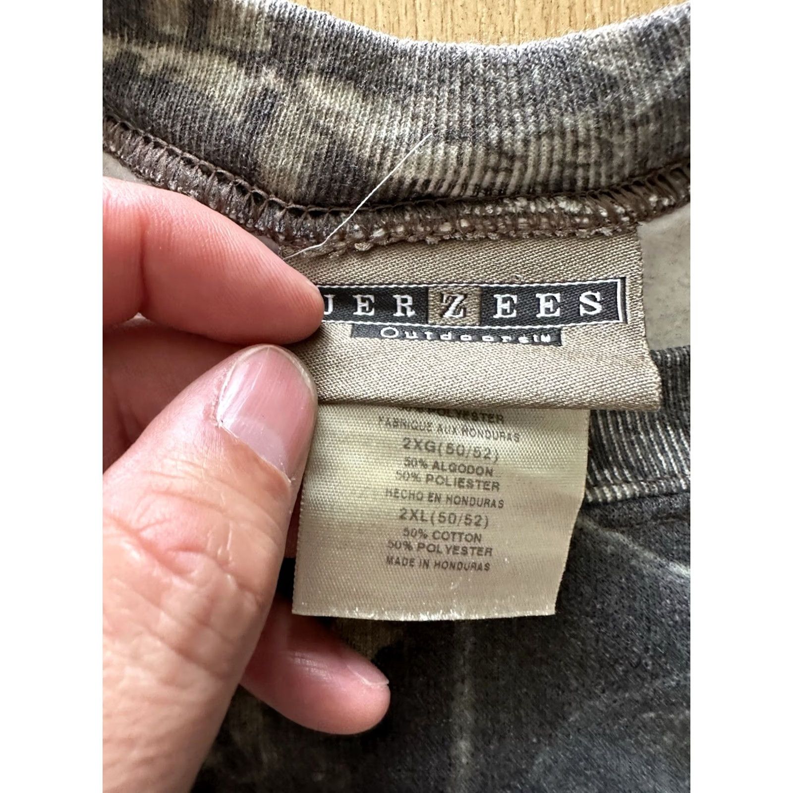 Jerzees VINTAGE Jerzees Outdoors Camo Sweatshirt Mens 2XL Mossy Oak Hunting 90s Camouflage Graphic Print Pullover Sweatshirt Mens Jeans? Size US XXL / EU 58 / 5 - 4 Thumbnail