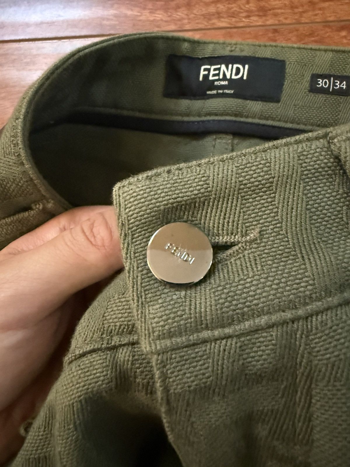 Fendi Fendi Green Jacquard “Forever Fendi” Jean Size US 30 / EU 46 - 5 Thumbnail