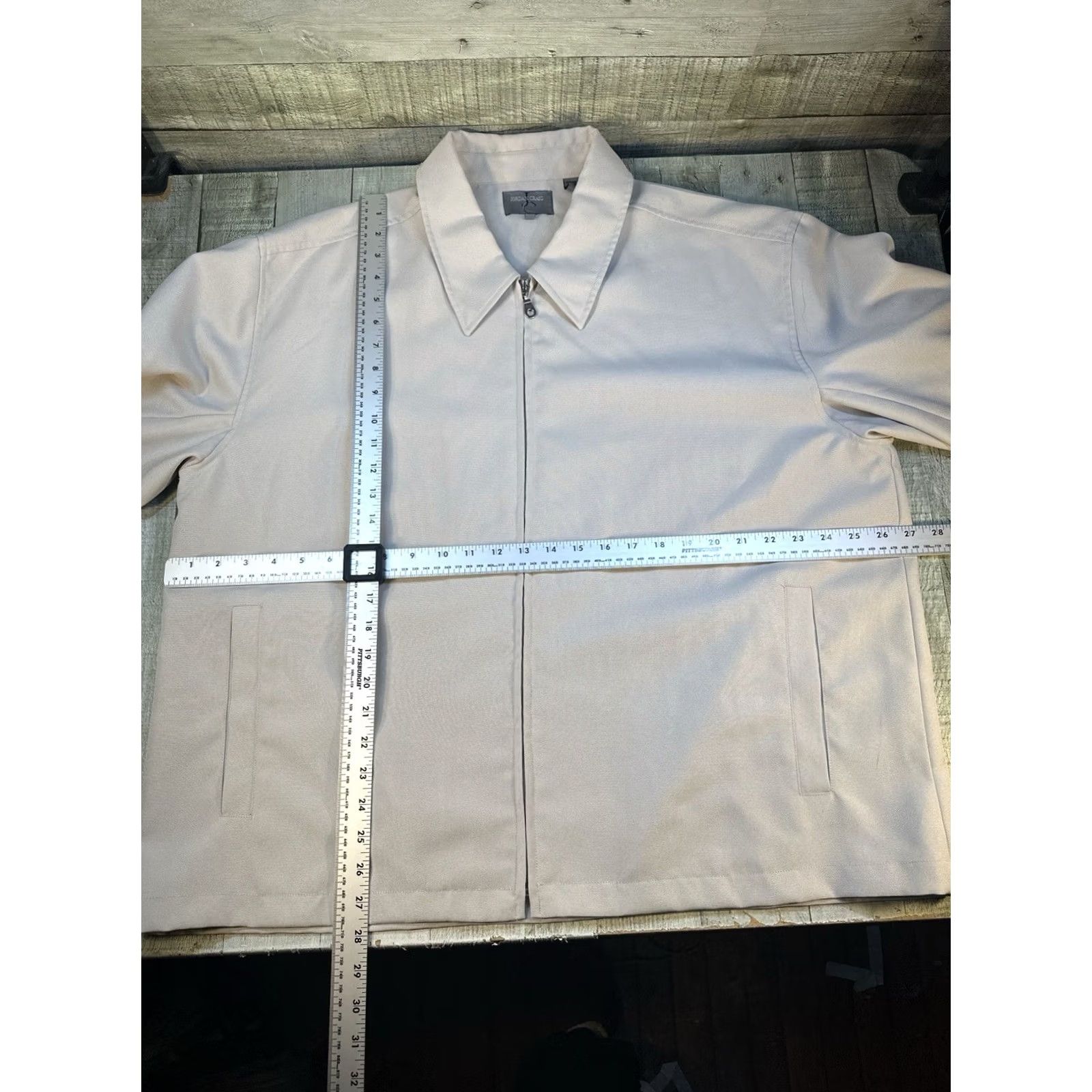 Jordan Craig Jordan Craig Cream Zip Jacket & Cargo Pant Set Mens 2XL Beige 40x34 Streetwear Size US 39 - 2 Thumbnail
