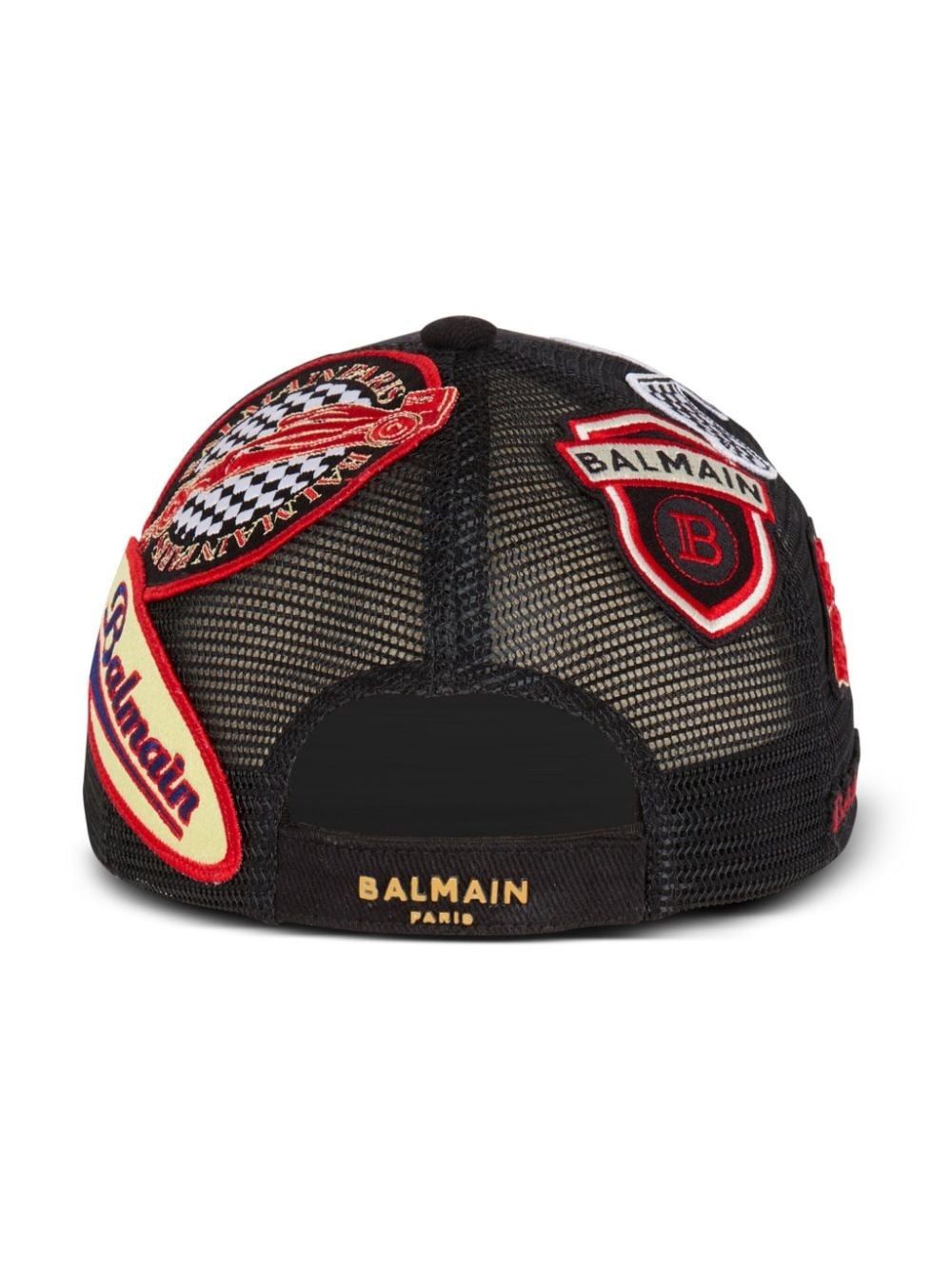 Balmain o1s1wg111025 Size: OS/Racing Cotton Cap in Black Size ONE SIZE - 3 Thumbnail