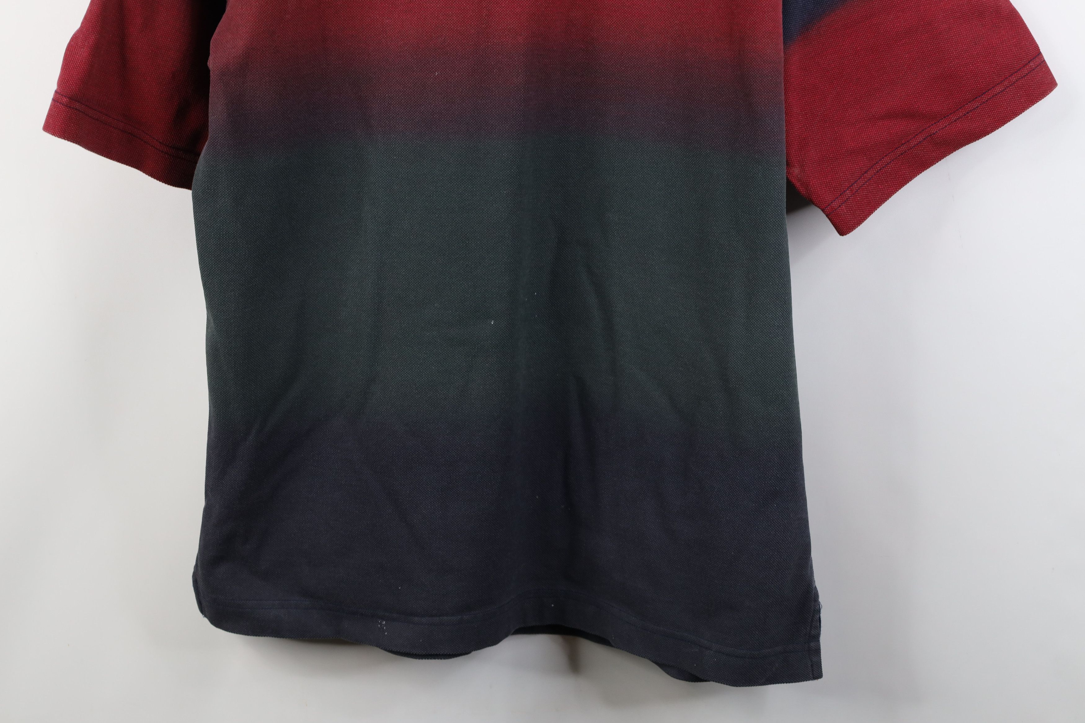 Vintage Vintage 90s Streetwear Denim Collar Baggy Ombre Polo Shirt Size US M / EU 48-50 / 2 - 3 Thumbnail