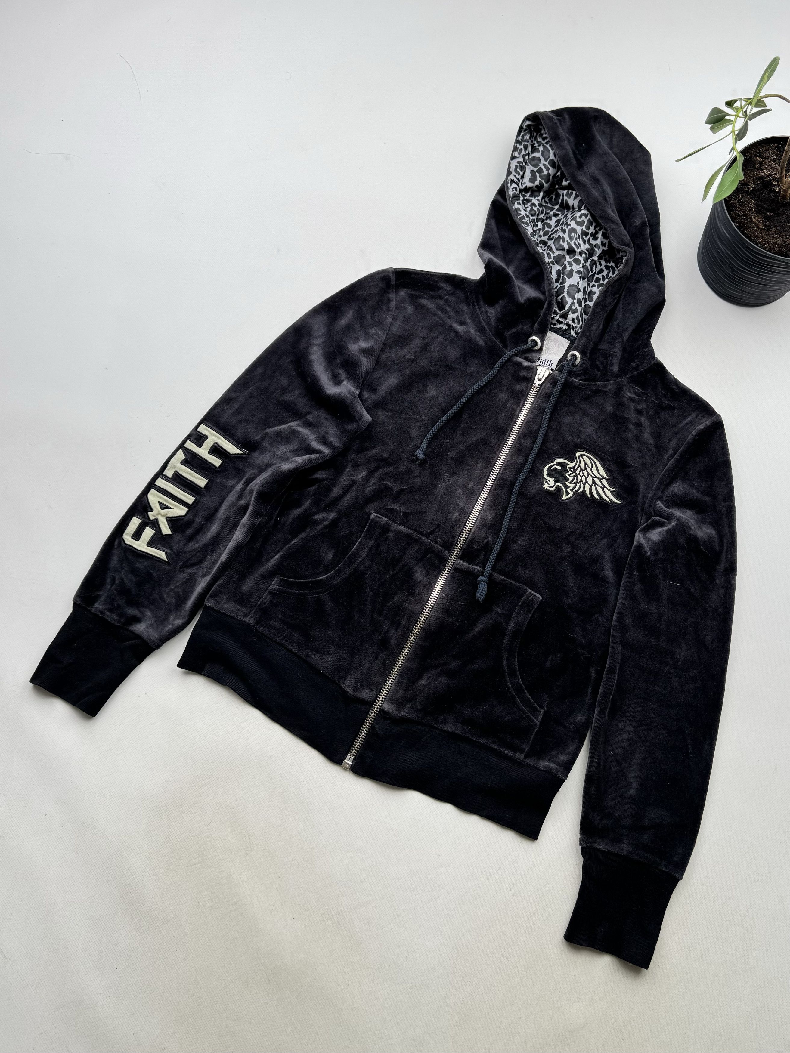 Faith Connexion Faith Connexion Vintage Velour Hoodie (189) Size M / US 6-8 / IT 42-44 - 1 Thumbnail