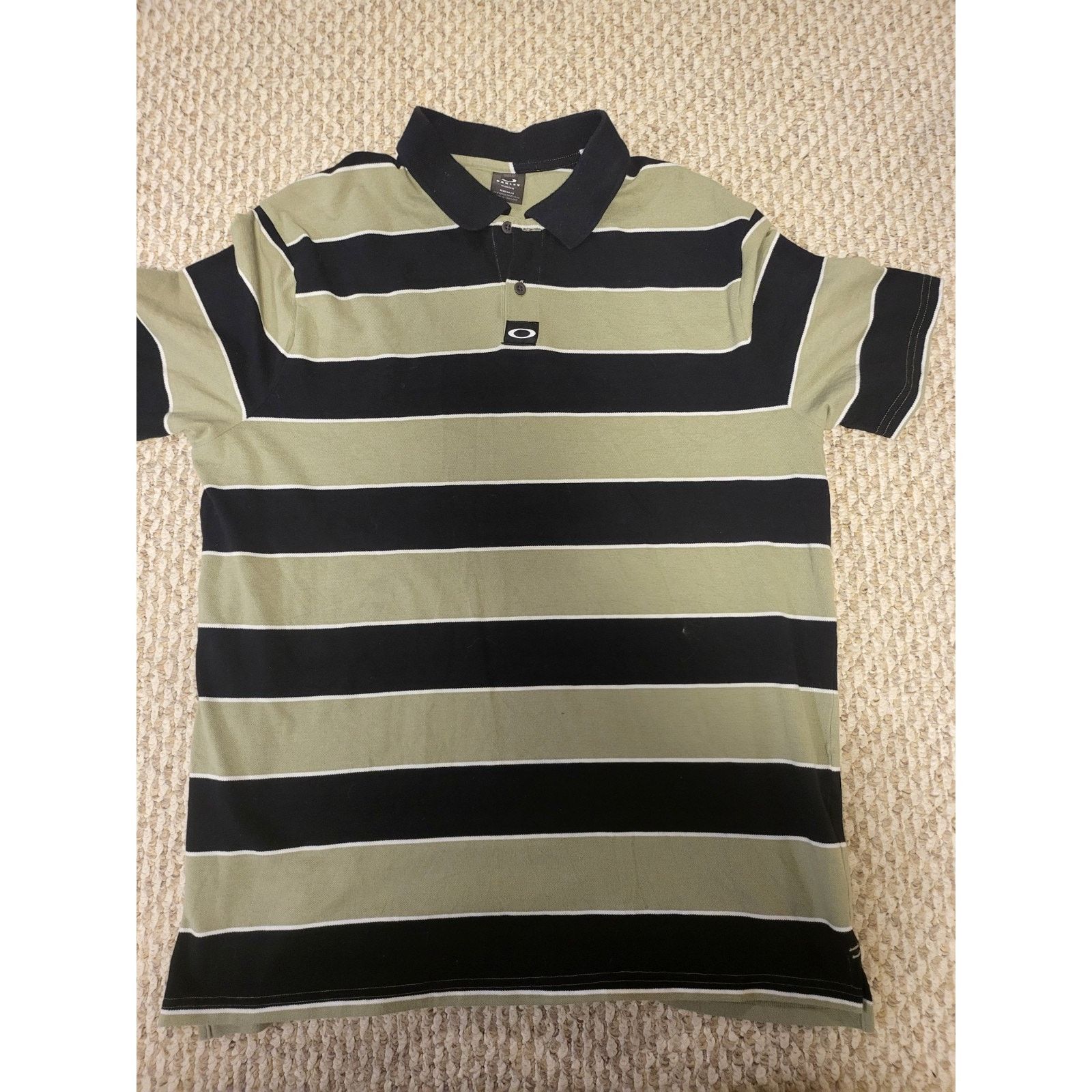 Oakley Oakley 3 Button Striped Golf Shirt Mens Size 2XL Size US XXL / EU 58 / 5 - 1 Thumbnail