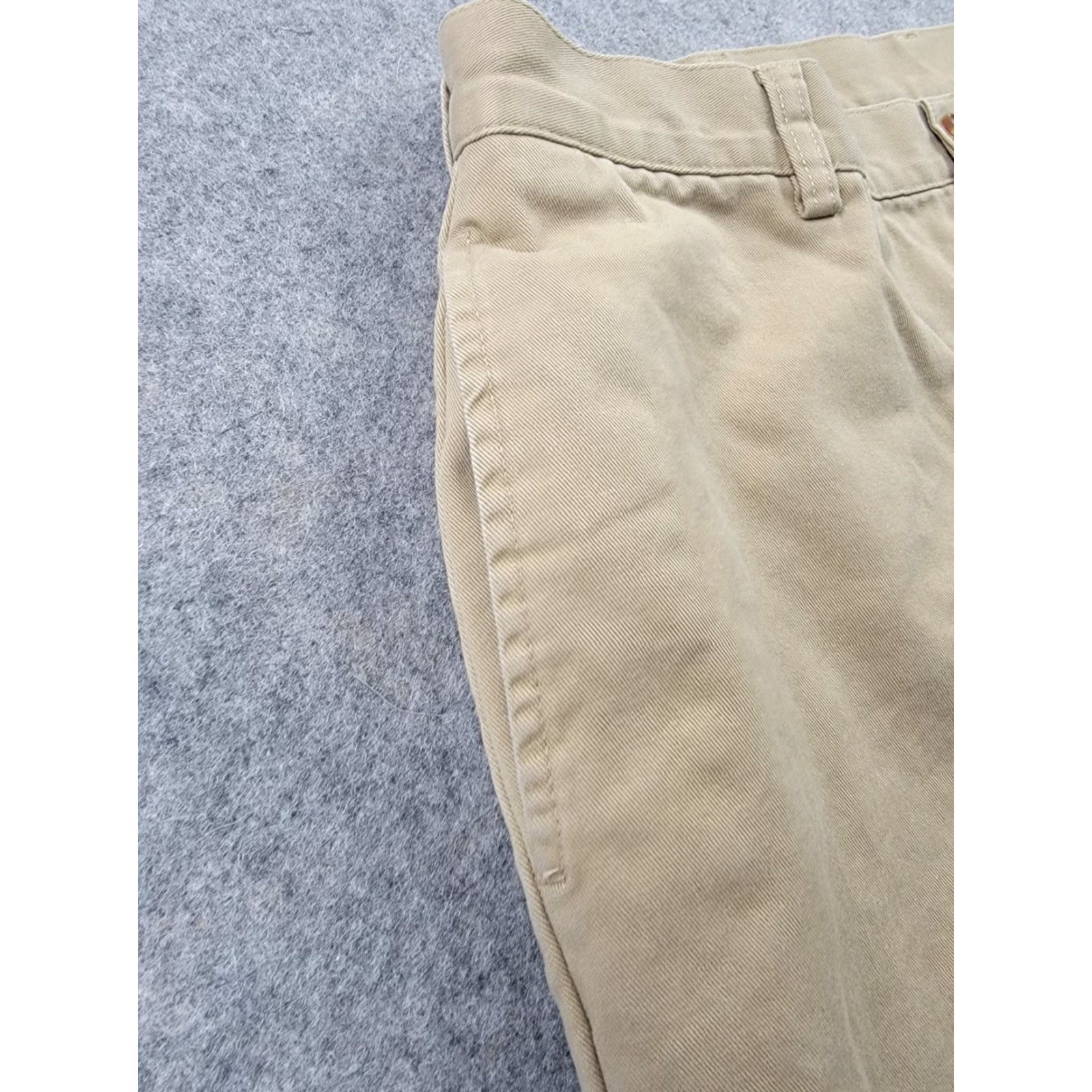 Vintage LL Bean Pants Mens 35x34 Beige Flannel Lined Outdoor Straight Leg Pants Casual Size US 35 - 2 Thumbnail