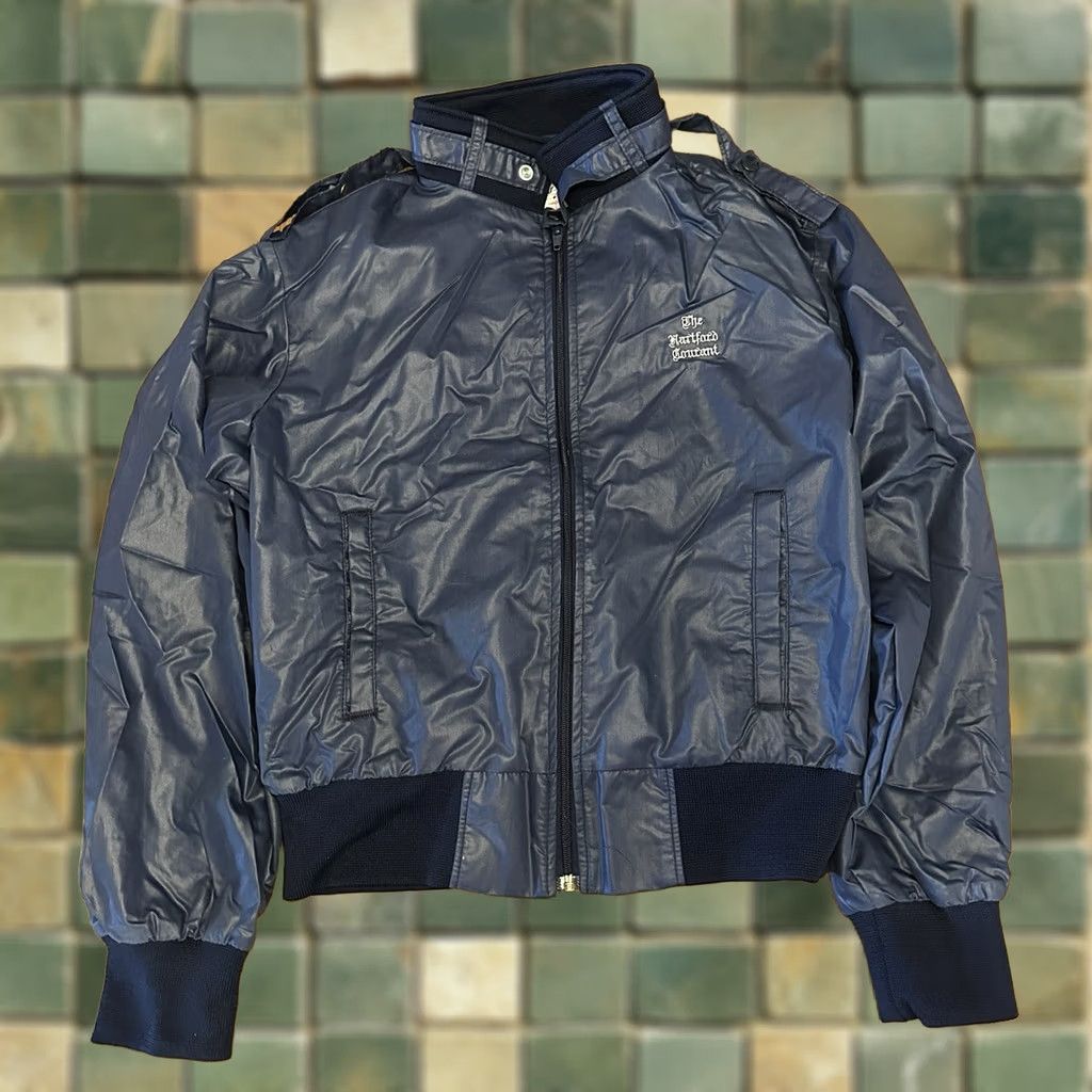 Hartford VINTAGE The Hartford Courant Newspaper Jacket Bomber Windbreaker Small Adult Blue 80s Size US S / EU 44-46 / 1 - 1 Thumbnail