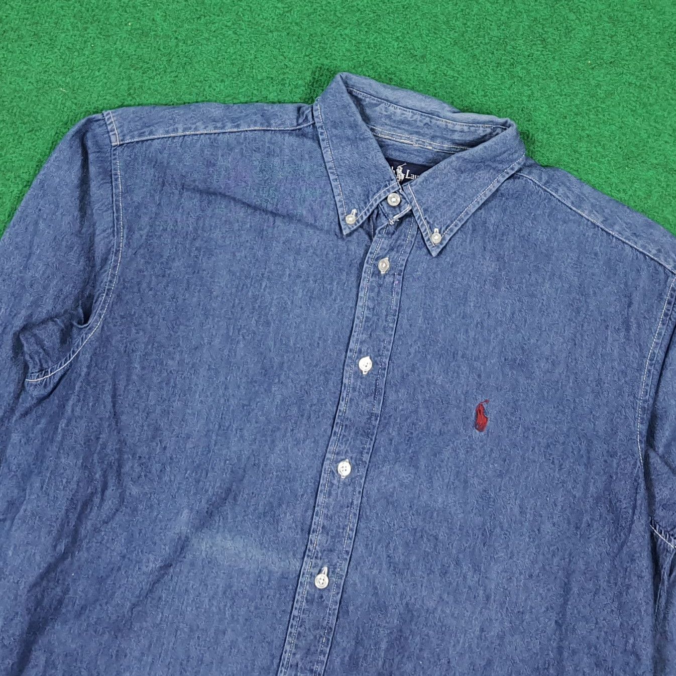 Ralph Lauren Vintage Ralph Lauren Denim Style Button Up Shirt C294N27 Size US XL / EU 56 / 4 - 2 Thumbnail