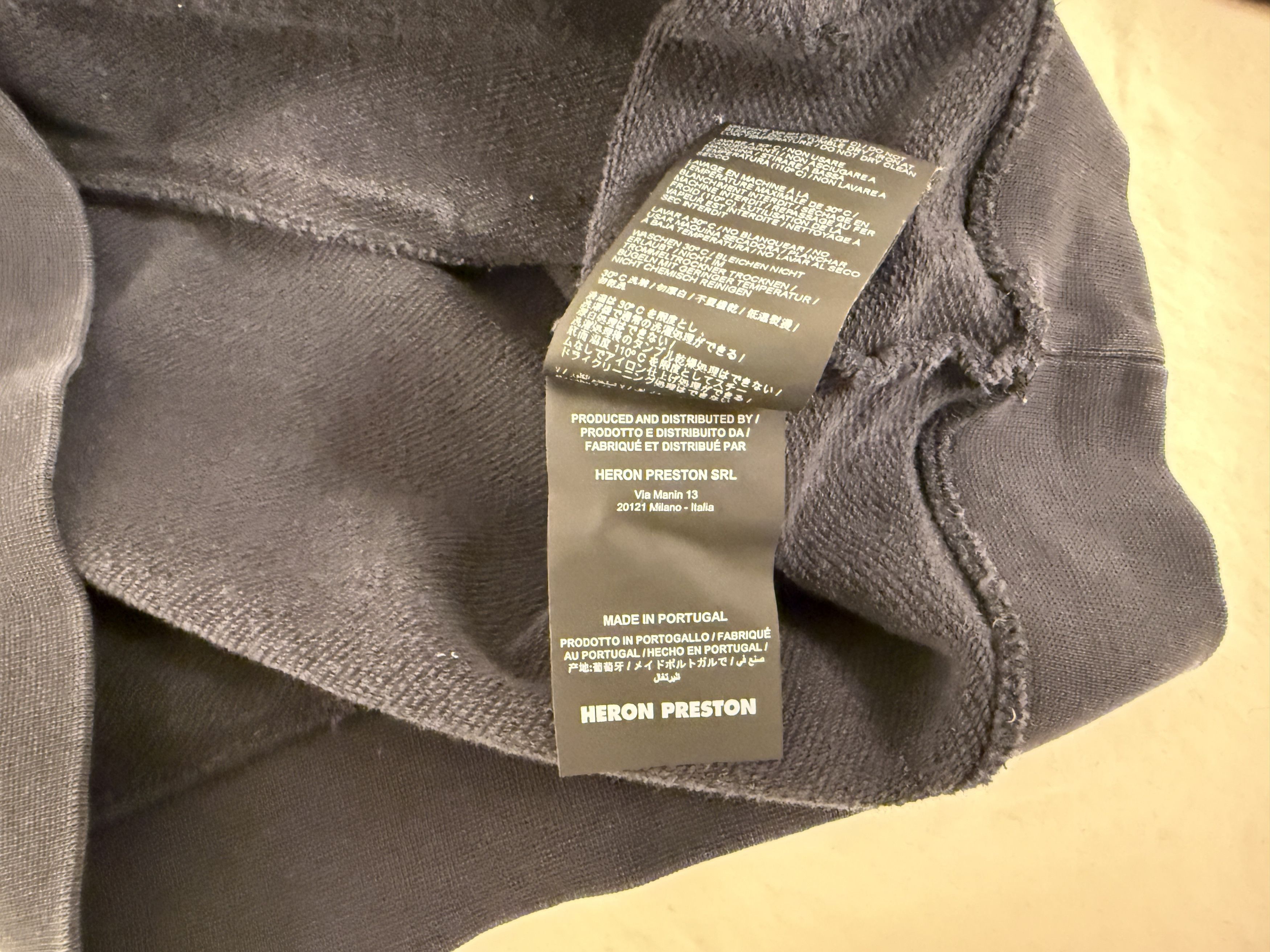 Heron Preston Heron Preston Sticker Label Hoodie - Navy Men's S Size US S / EU 44-46 / 1 - 11 Thumbnail