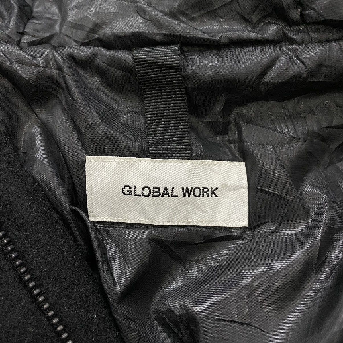 Global Work × Japanese Brand GLOBAL WORK Japanese Brand Multi Pockets Black Wool Hooded Size US M / EU 48-50 / 2 - 4 Thumbnail
